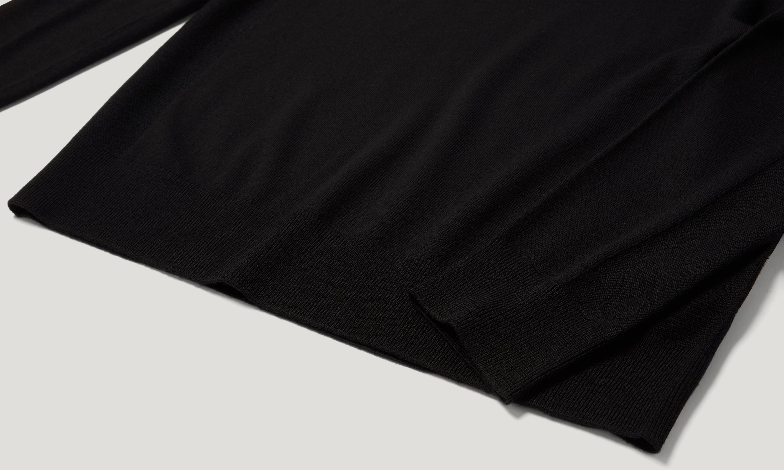 COLDEN KNITTED POLO - Black