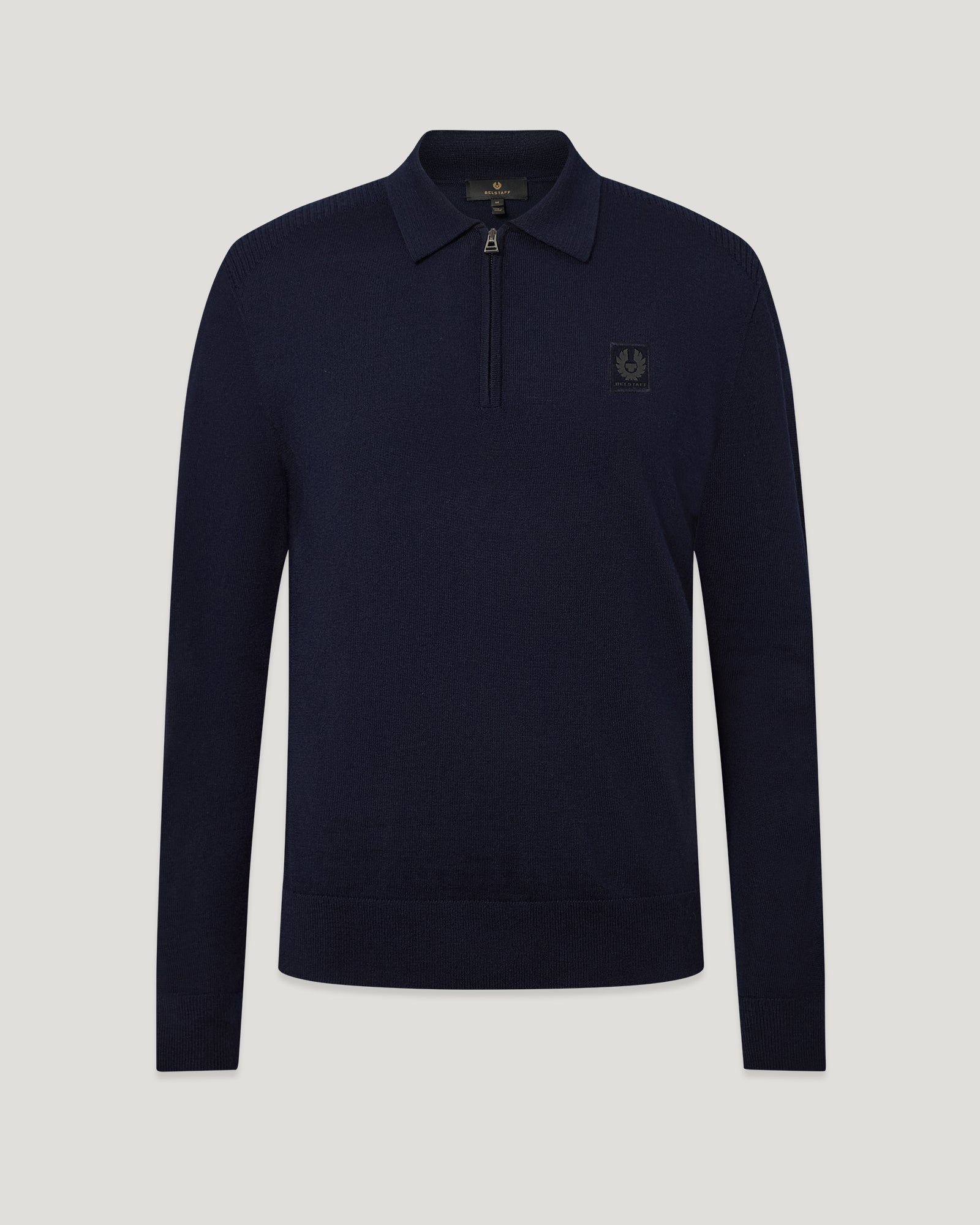 COLDEN KNITTED POLO - Dark Ink