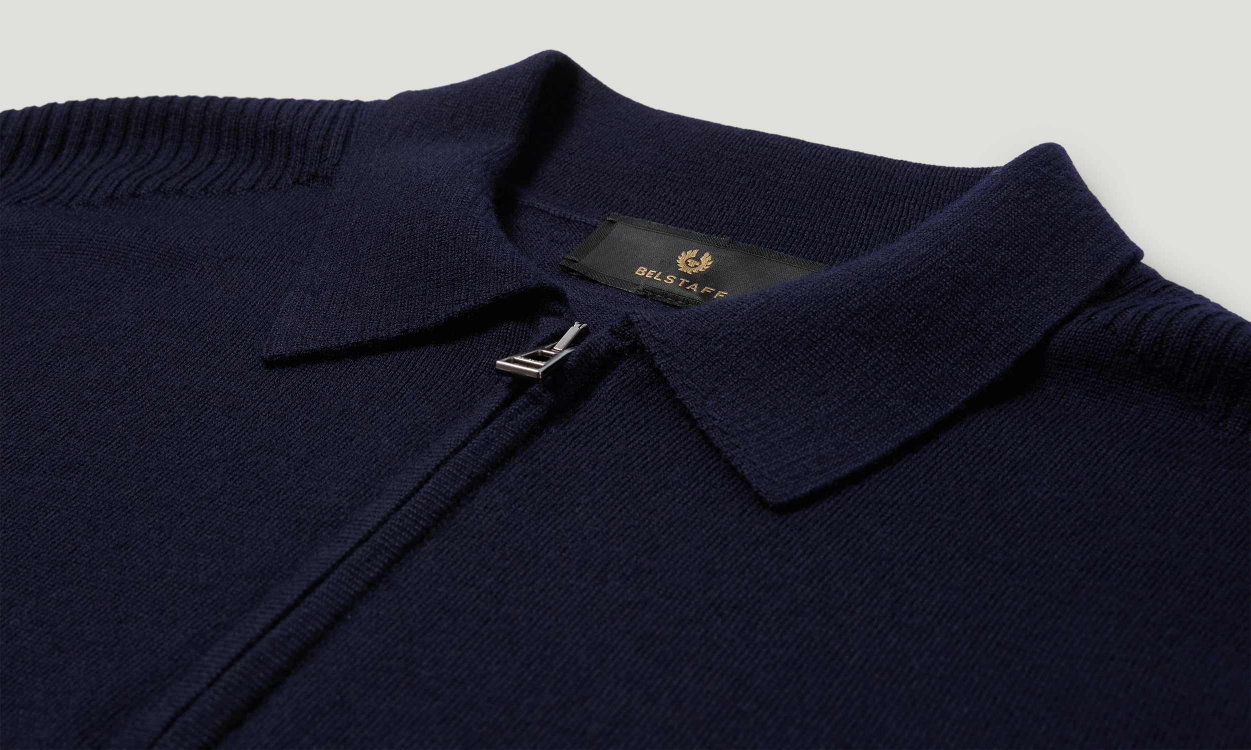 COLDEN KNITTED POLO - Dark Ink