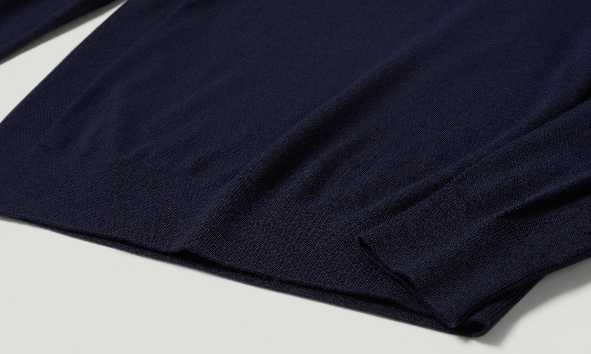 COLDEN KNITTED POLO - Dark Ink