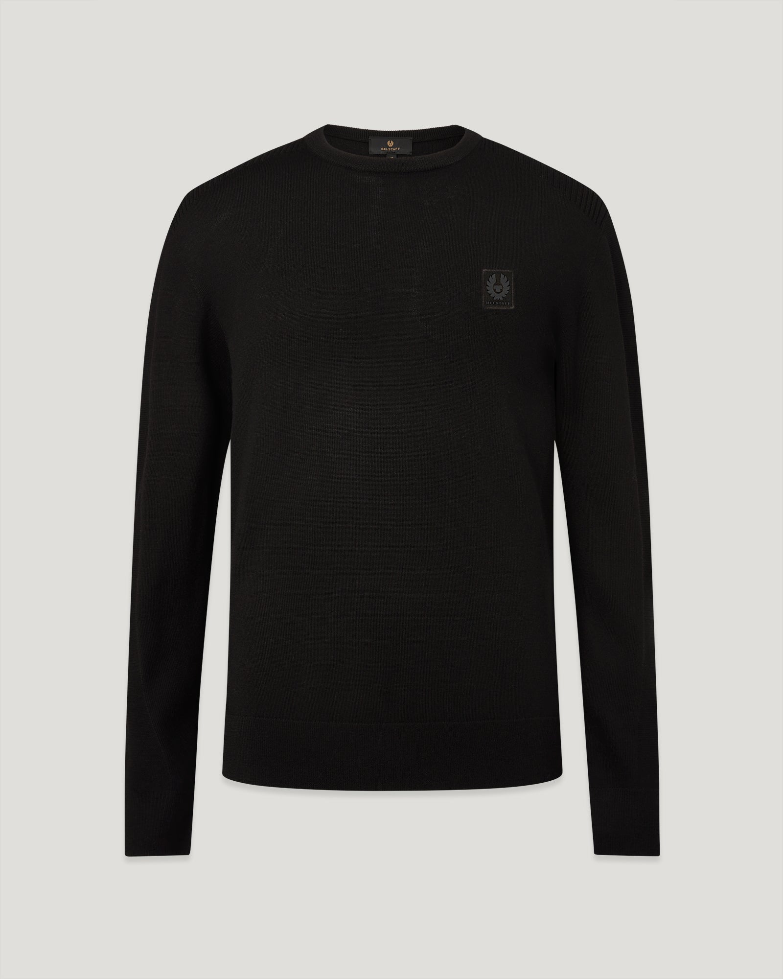 JERSEY DE CUELLO REDONDO DE MERINO COLDEN - Negro