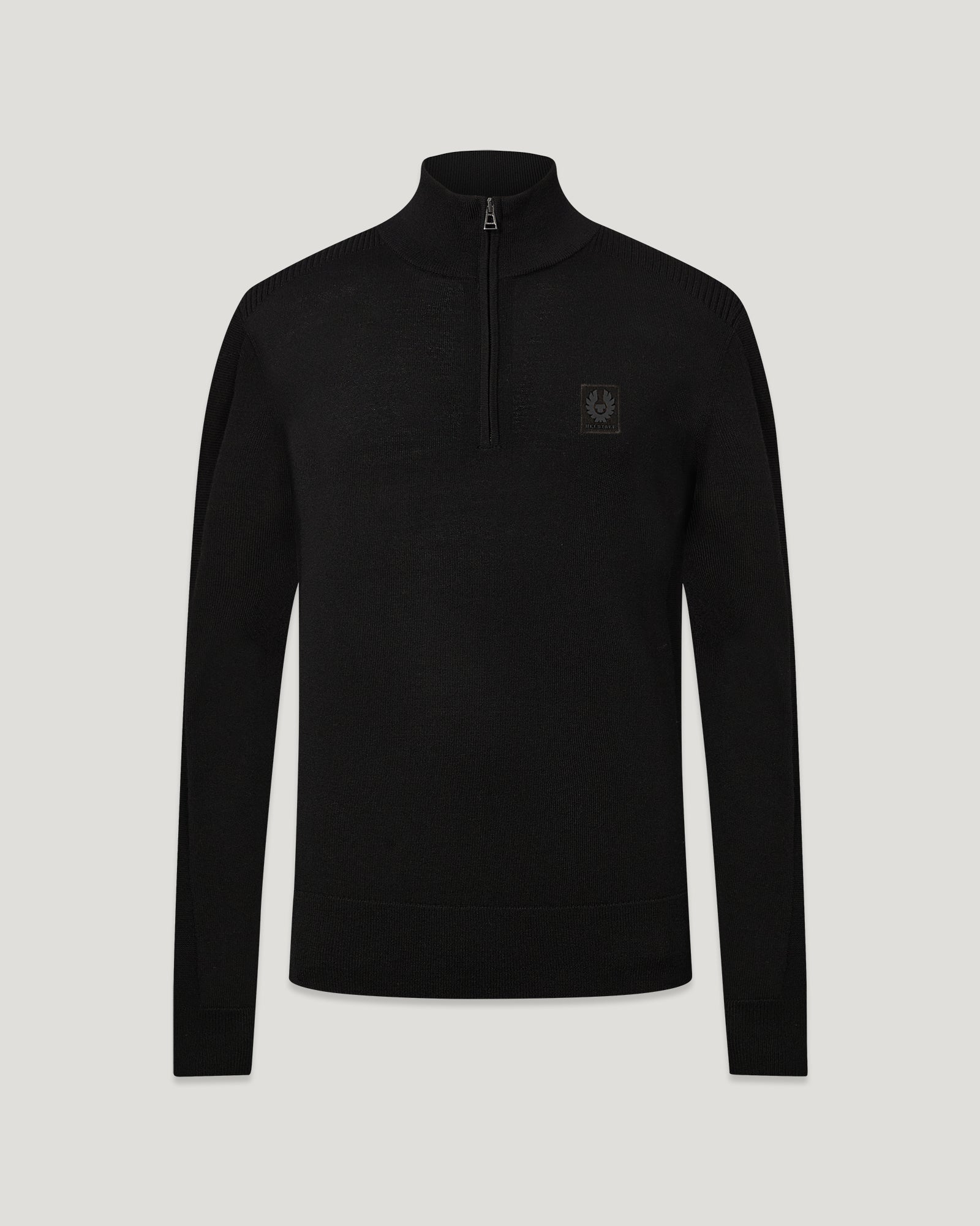 COLDEN MERINO QUARTER ZIP - Black