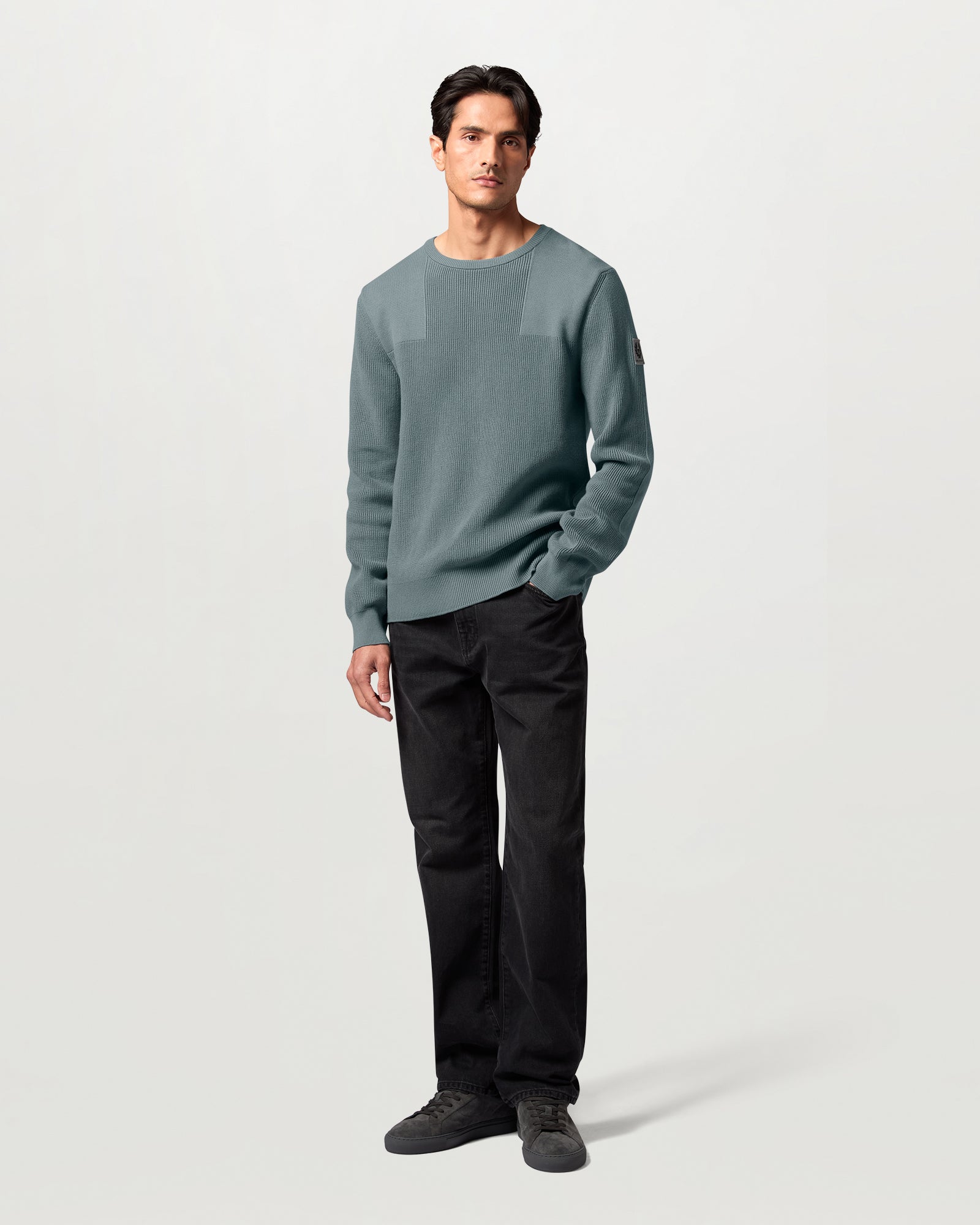 COMMANDER CREWNECK JUMPER - Atlantic Grey