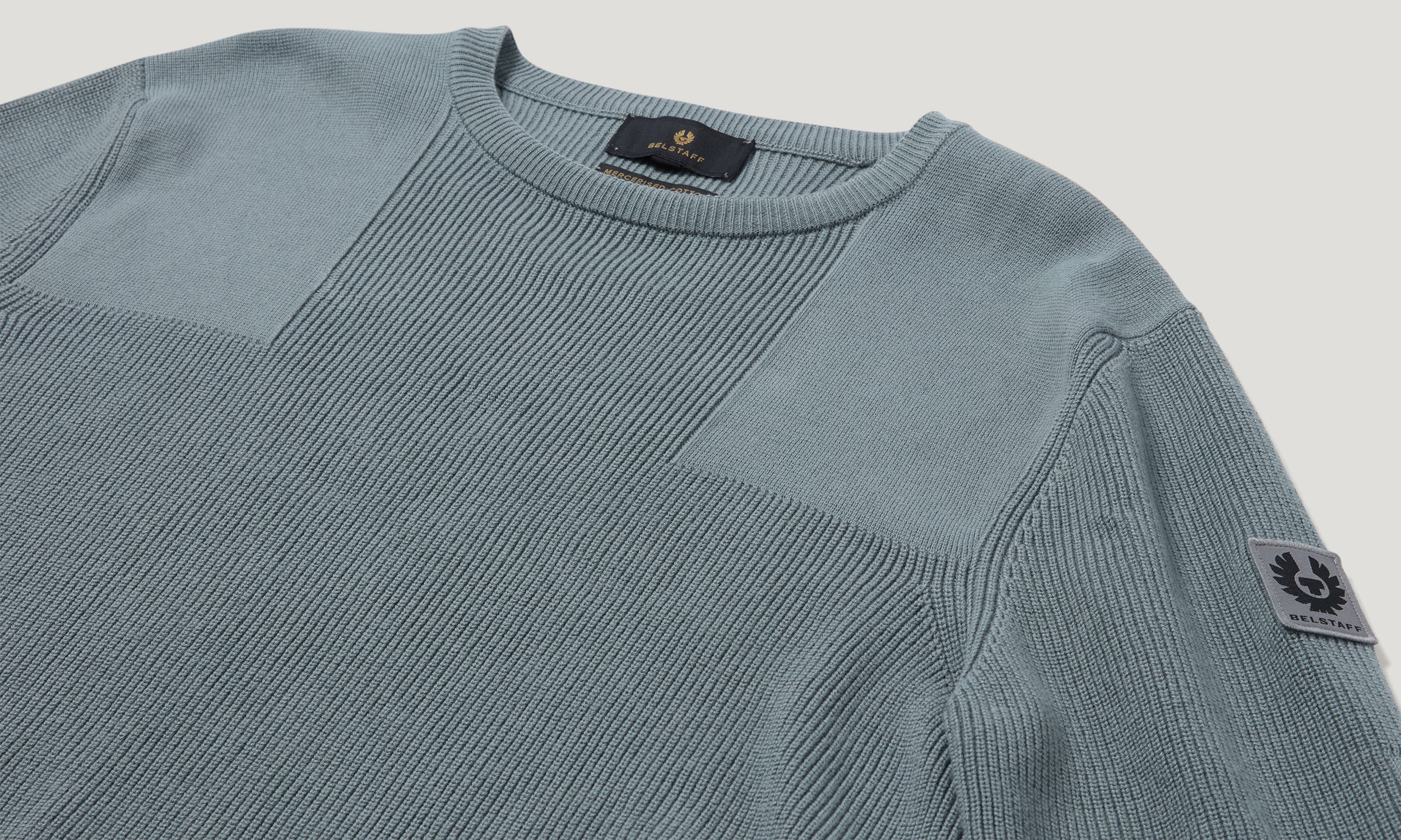 COMMANDER CREWNECK JUMPER - Atlantic Grey