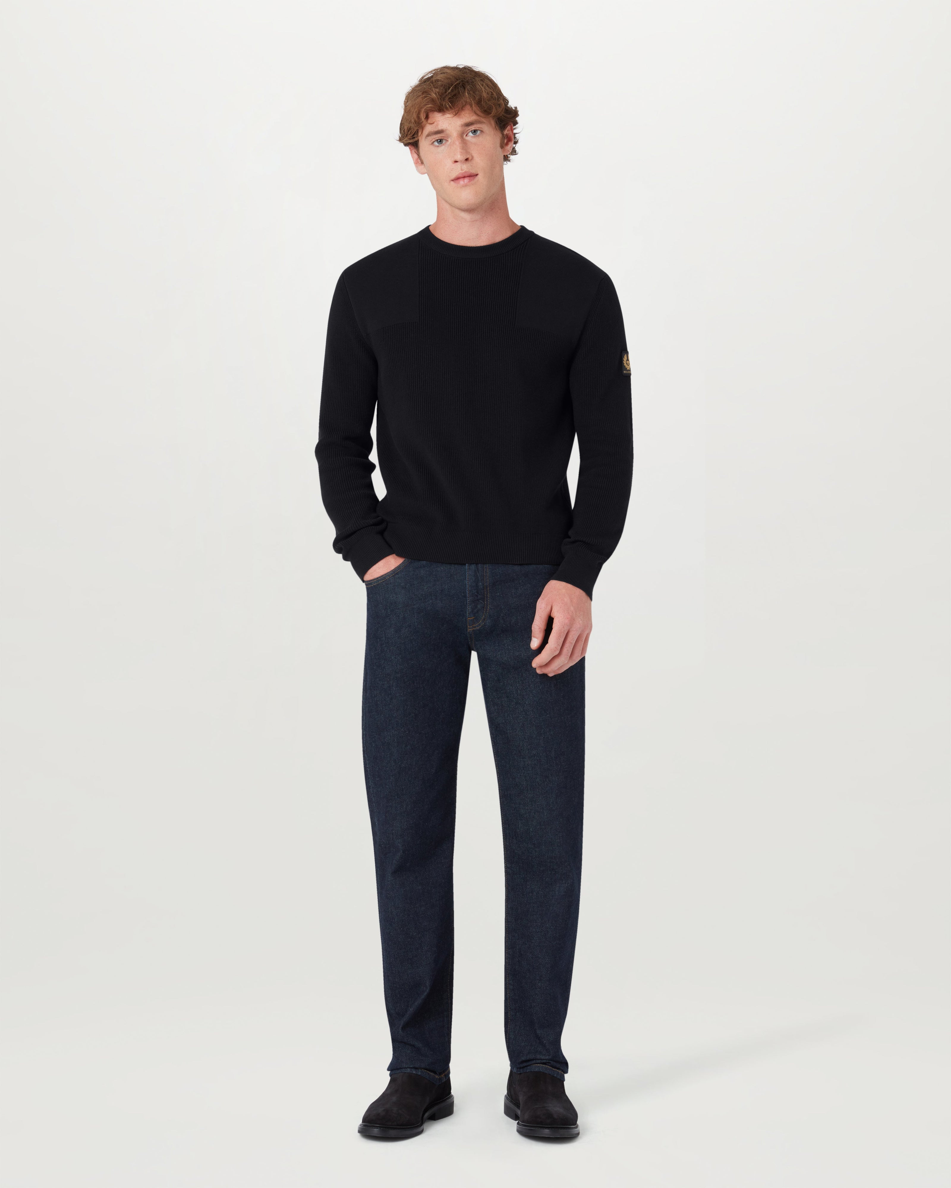 COMMANDER CREWNECK JUMPER - Black