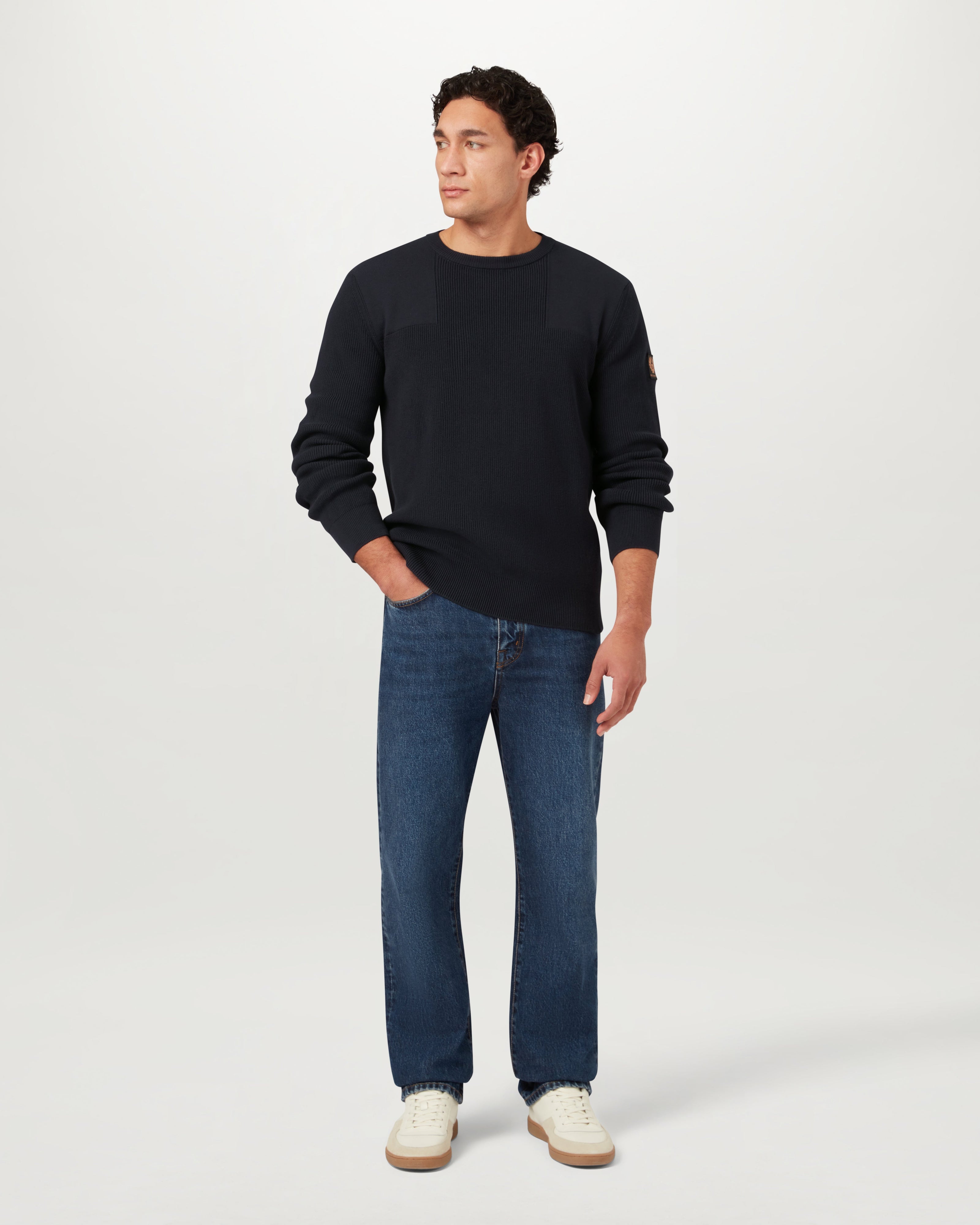 COMMANDER CREWNECK JUMPER - Dark Ink