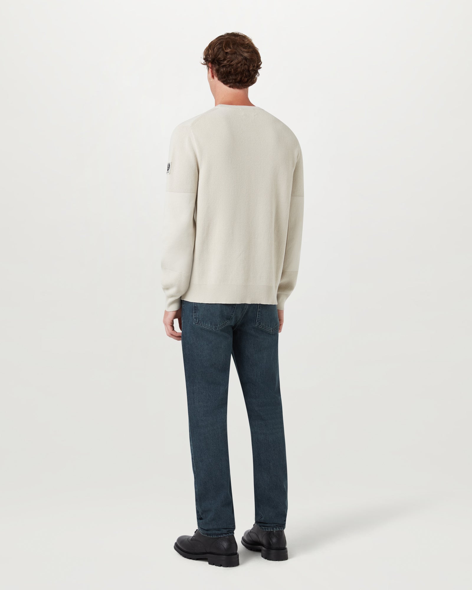 COMMANDER CREWNECK JUMPER - Silver Birch