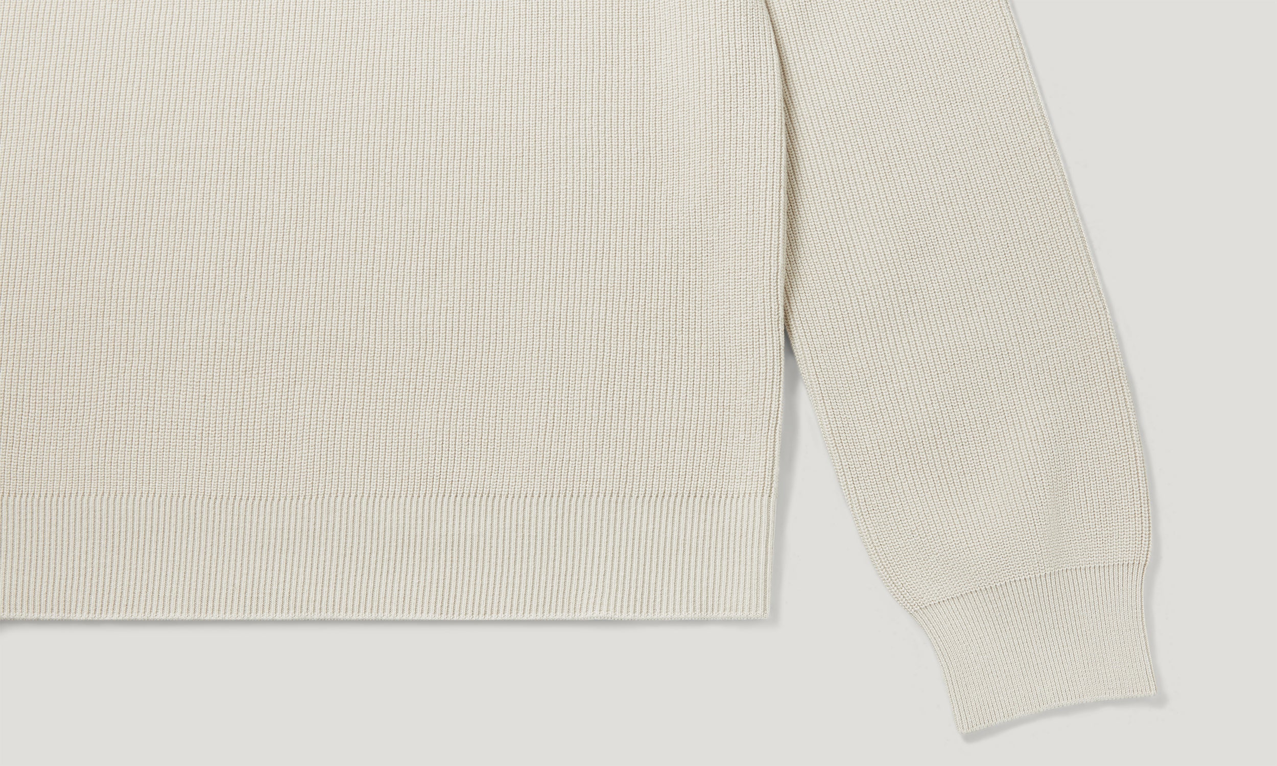 COMMANDER CREWNECK JUMPER - Silver Birch