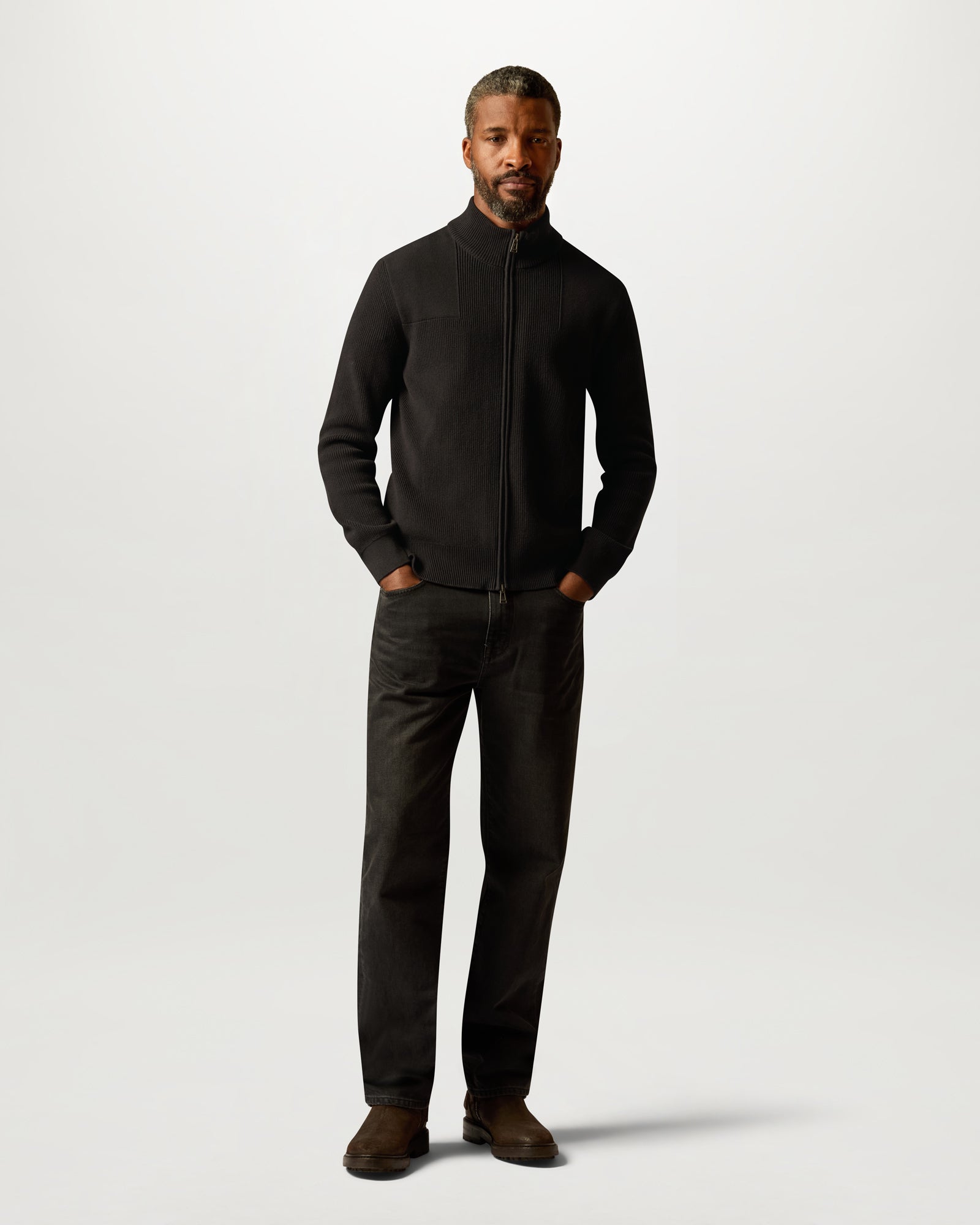COMMANDER FULL ZIP - Black