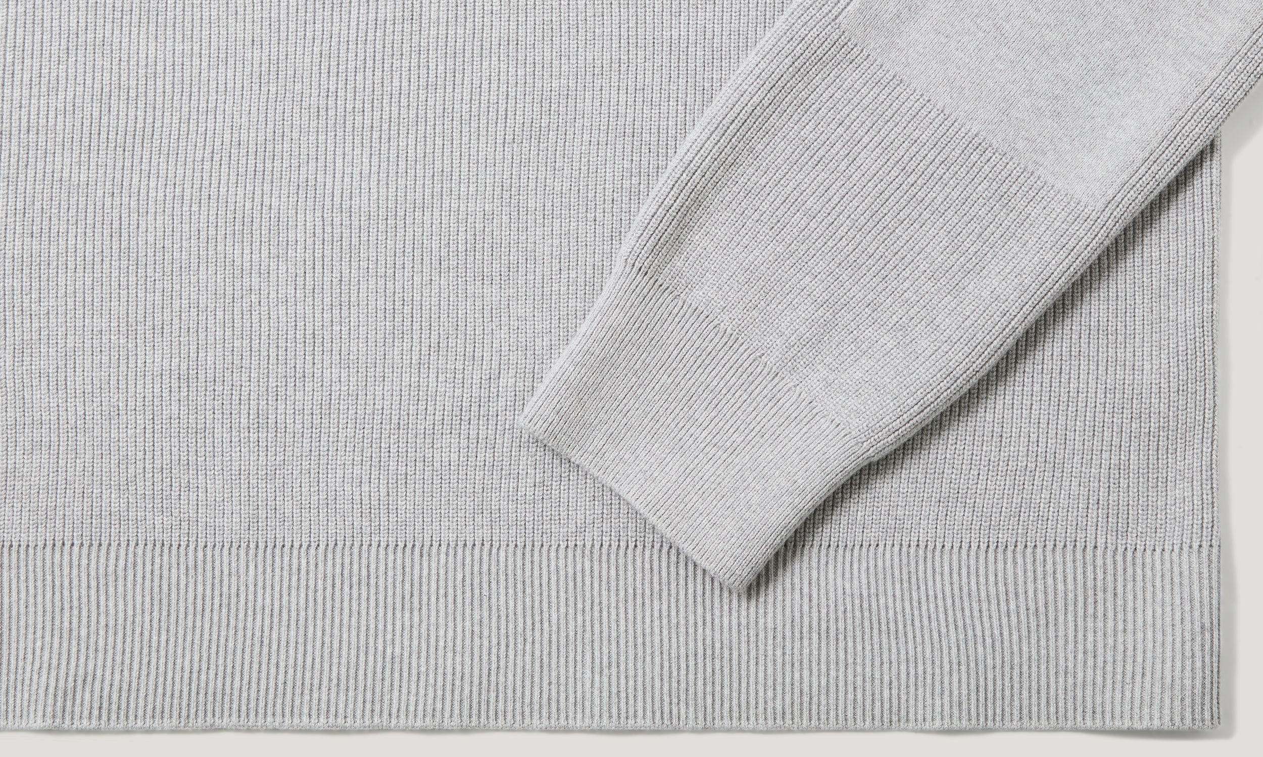 COMMANDER QUARTER ZIP JUMPER - Old Silver Heather