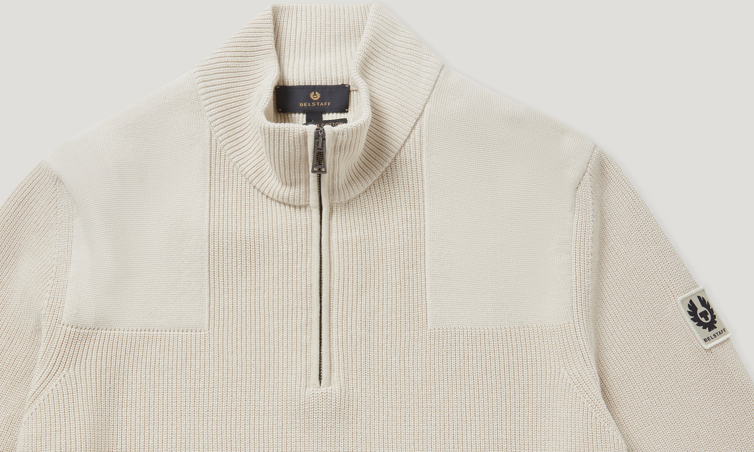 COMMANDER QUARTER ZIP JUMPER – Belstaff.com