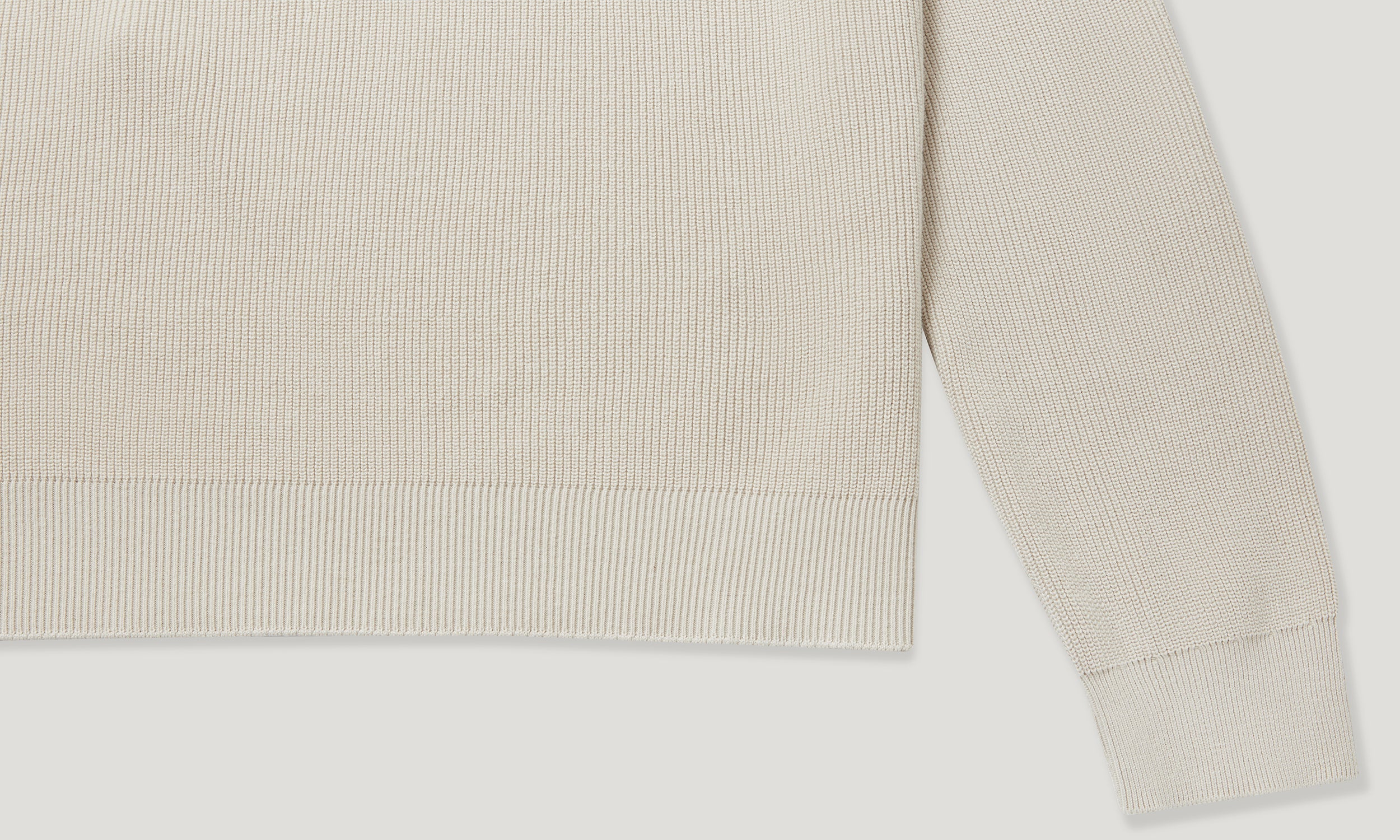 COMMANDER QUARTER ZIP JUMPER - Silver Birch