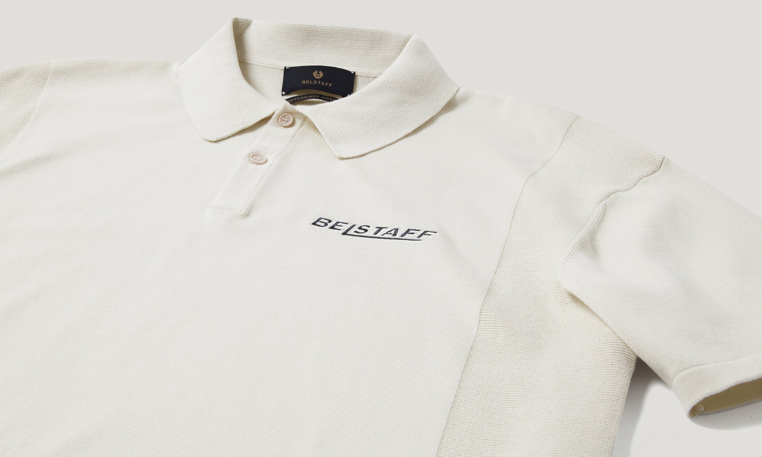 COMPETITION KNITTED POLO - Chalk