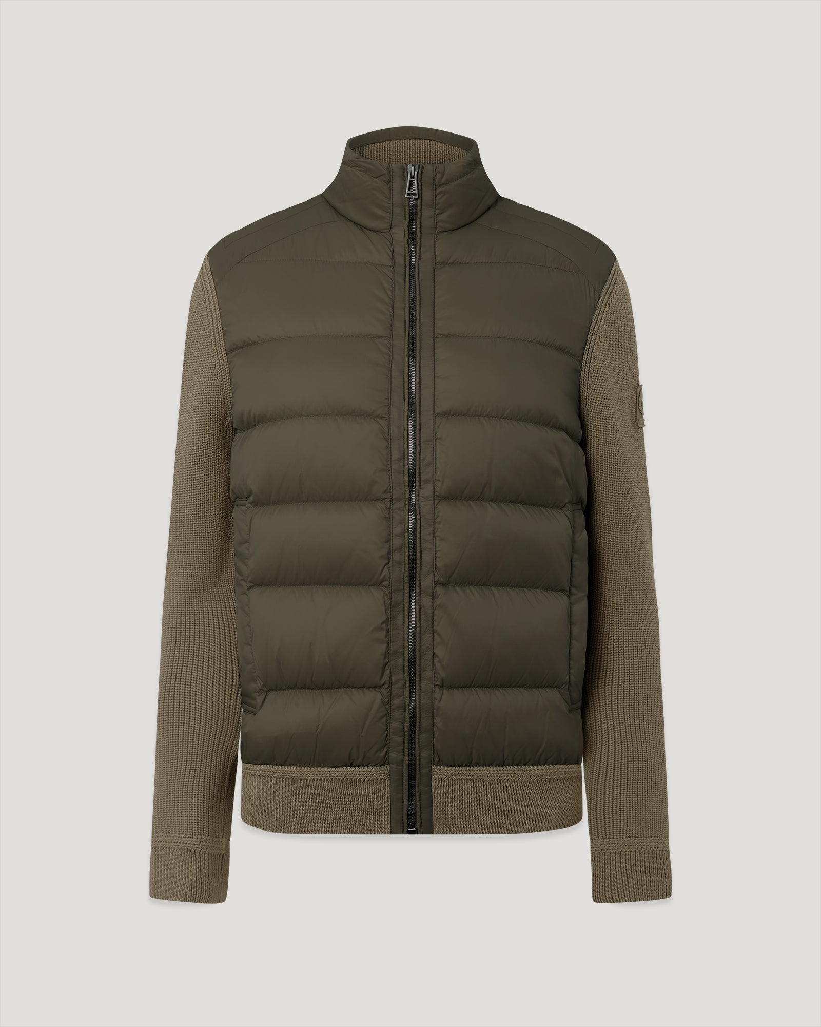 COMPOUND CARDIGAN DOWN - Khaki Green