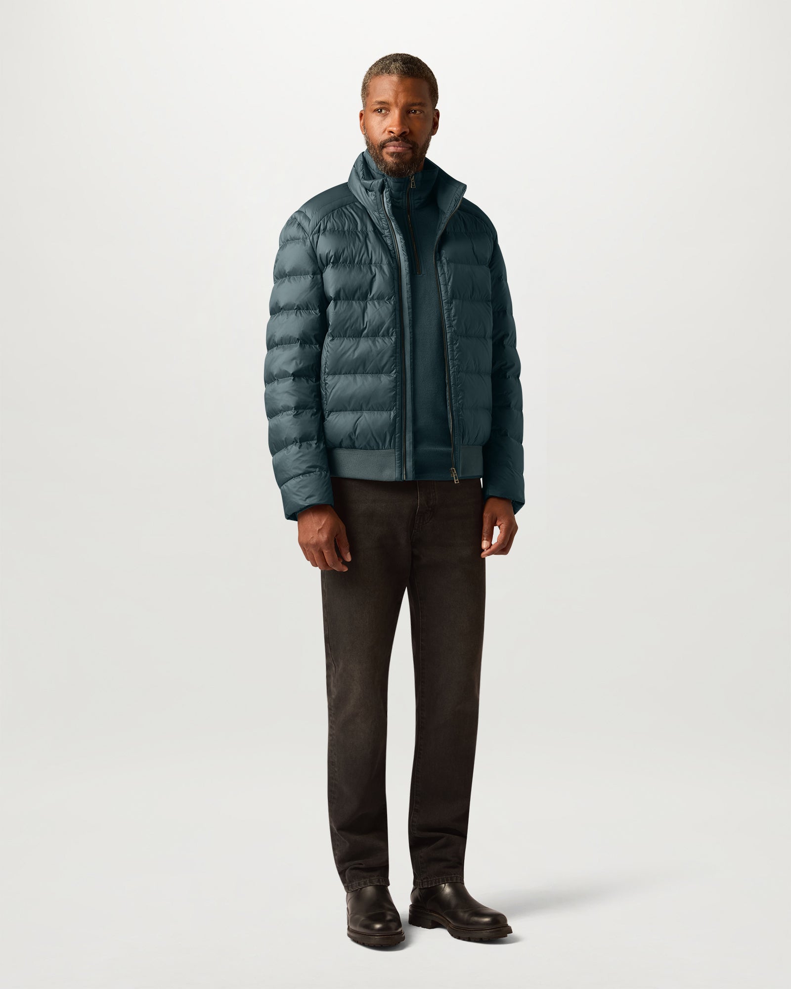 COMPOUND JACKE - Petrol