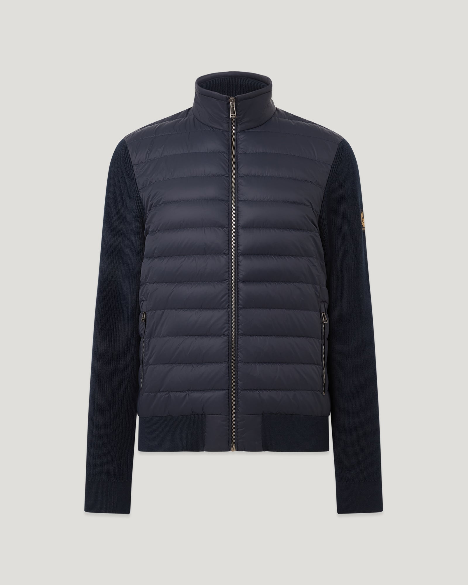 KONTROLL-STRICKJACKE - Dunkles Tintenblau