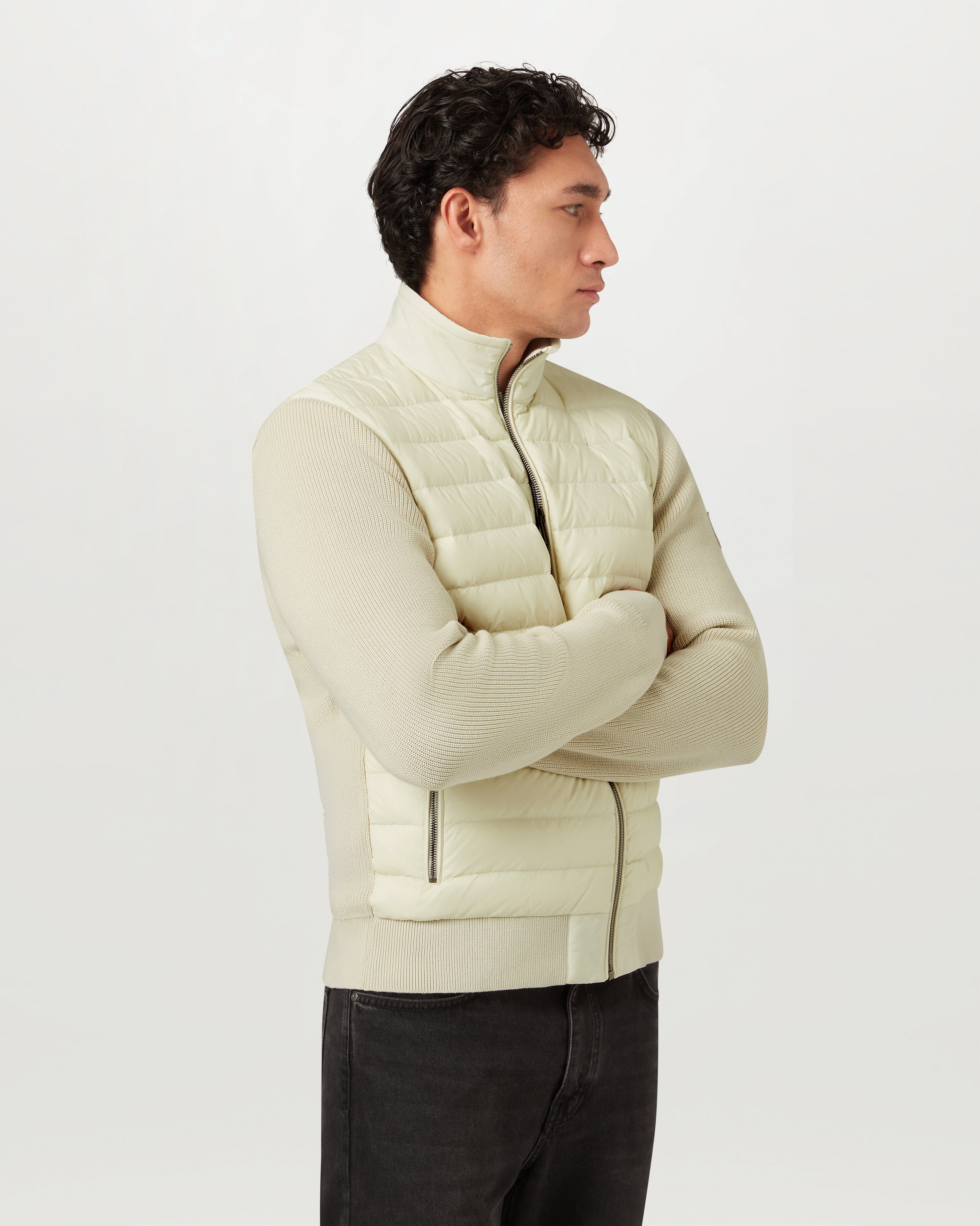 KONTROLL-STRICKJACKE - Silberbirke