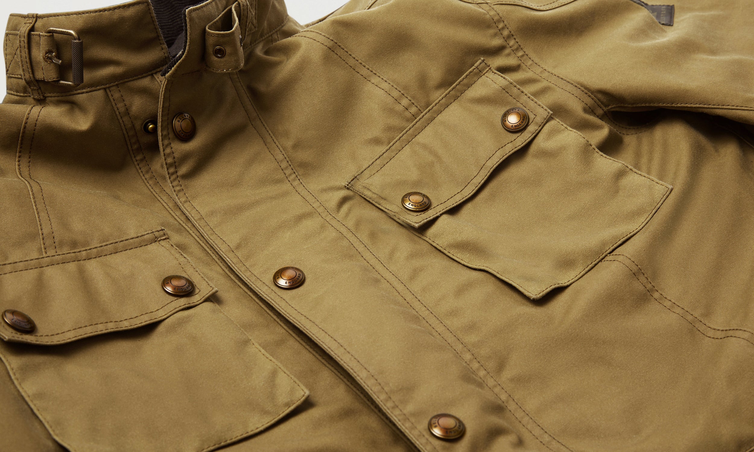 VESTE MOTARD CROSBY - Beige sable