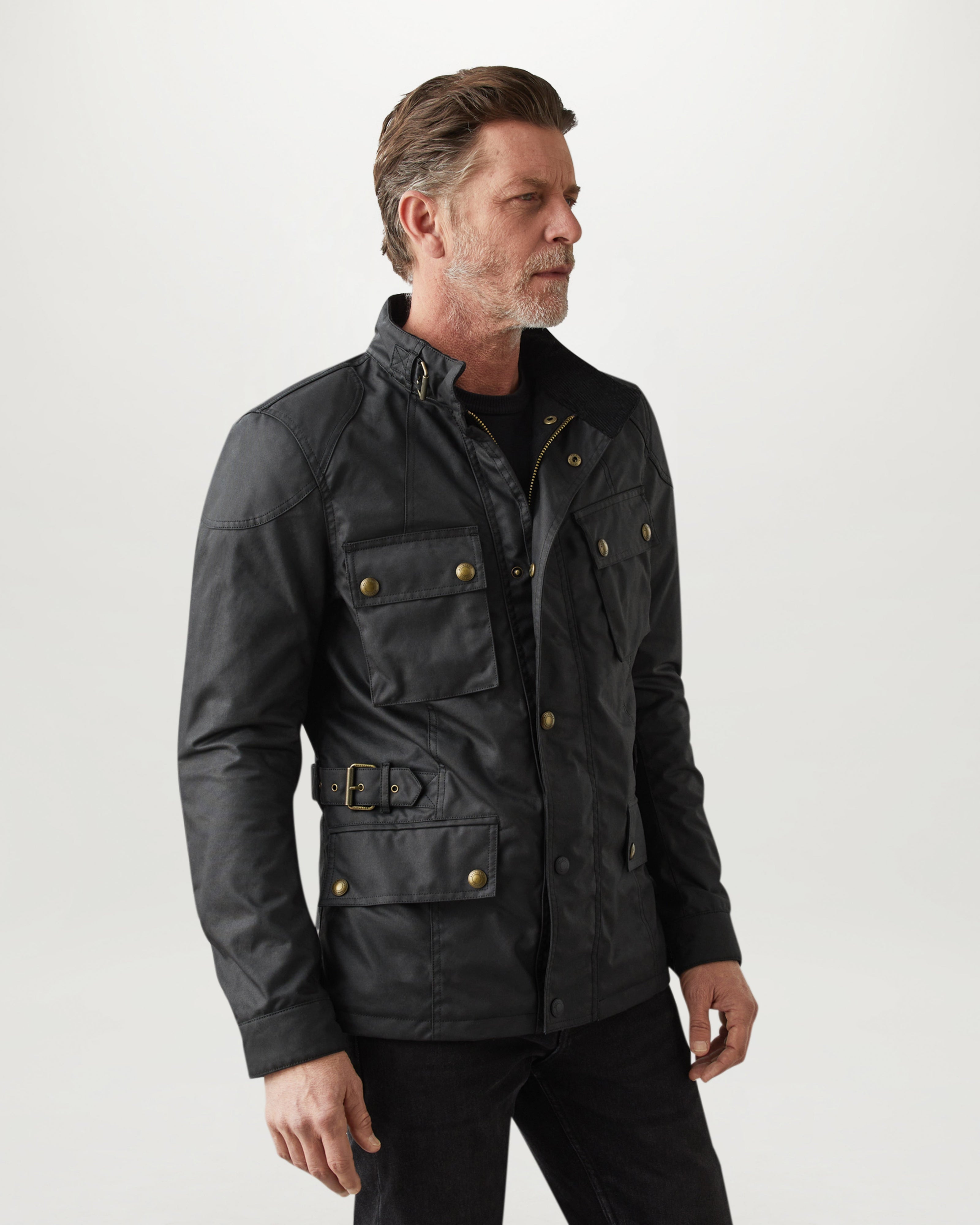 CROSBY MOTORRADJACKE - Schwarz