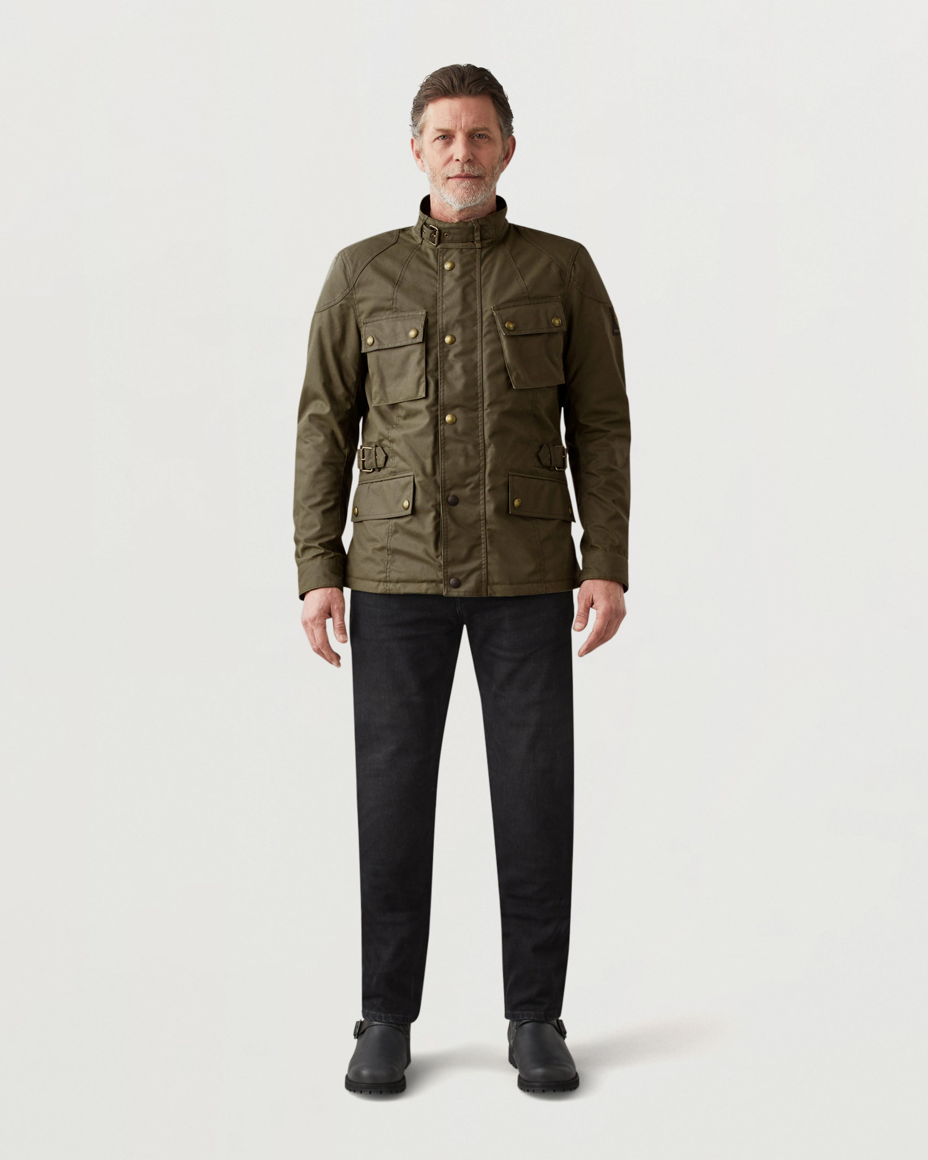 CROSBY MOTORCYCLE JACKET - Forest Green
