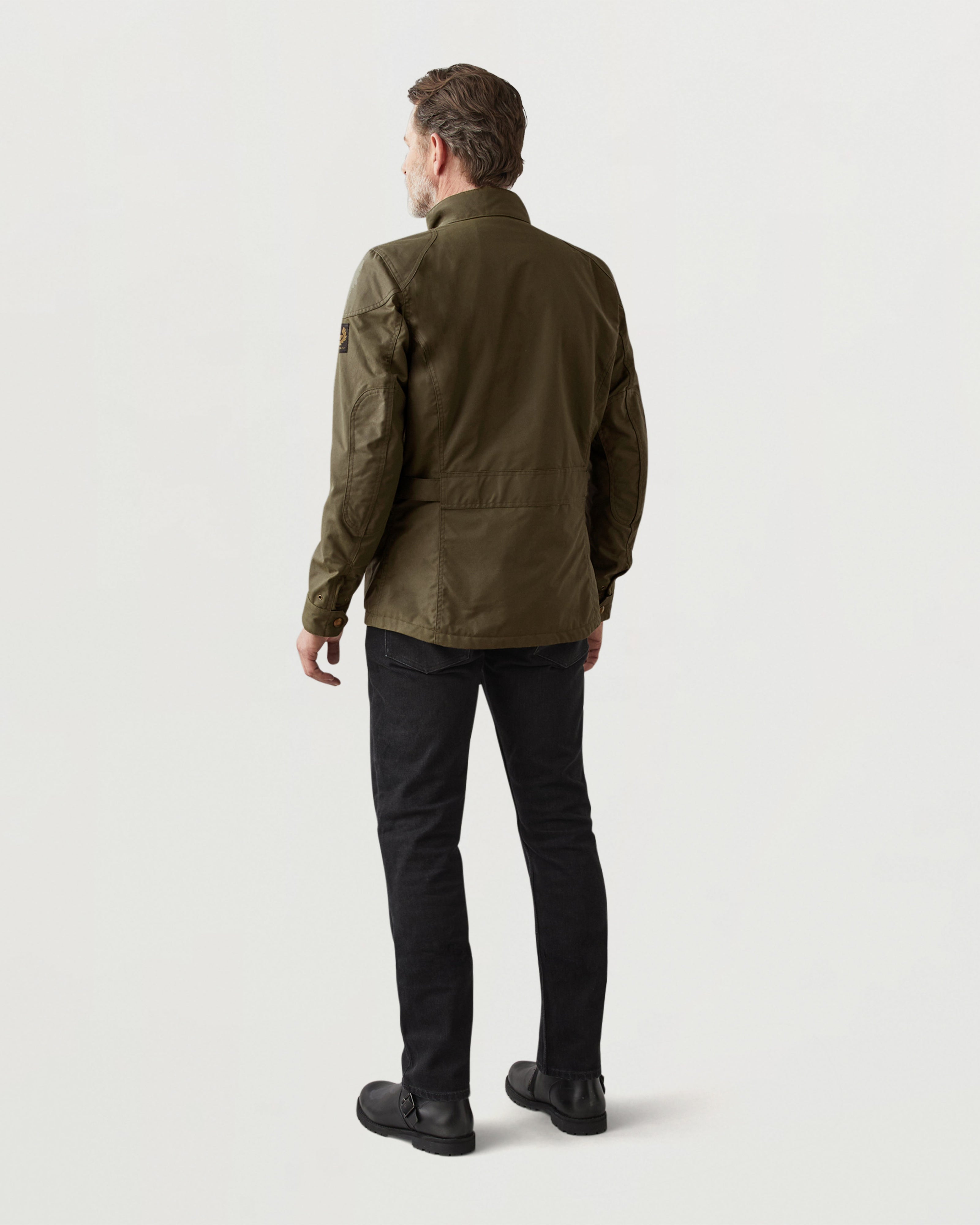 CROSBY MOTORCYCLE JACKET - Forest Green