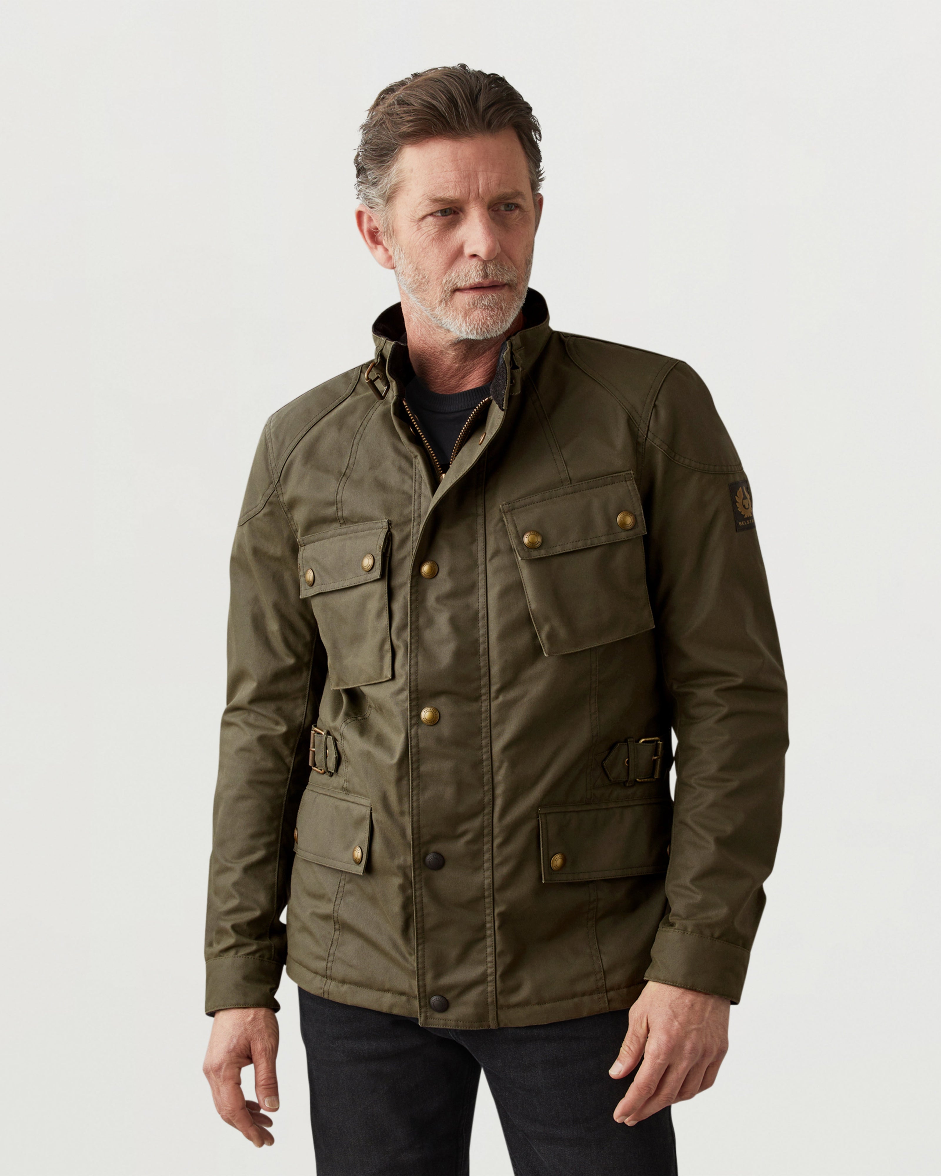 CROSBY MOTORCYCLE JACKET - Forest Green