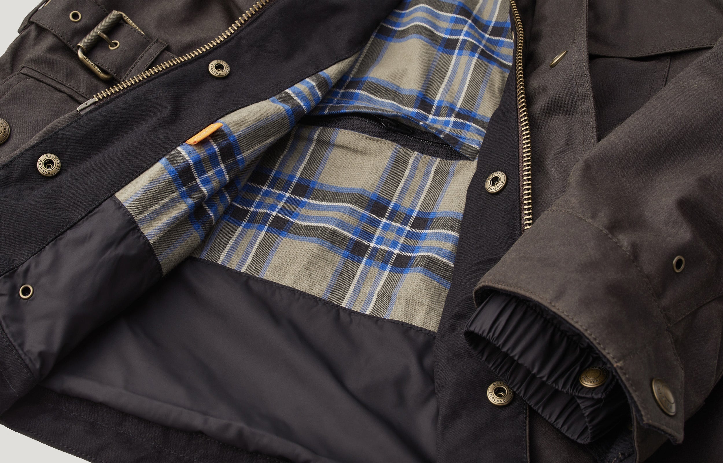 VESTE MOTARD CROSBY - Brun acajou