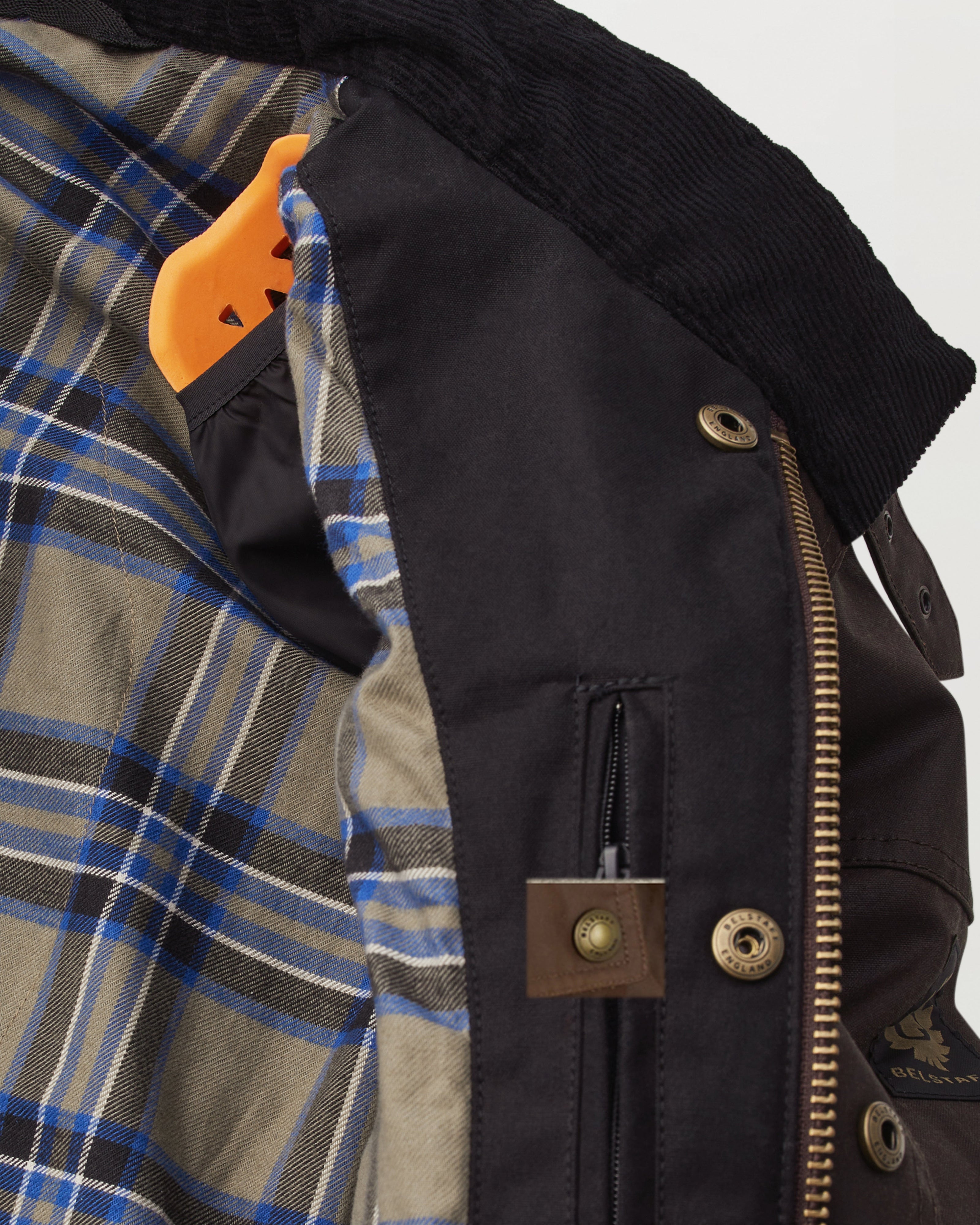 VESTE MOTARD CROSBY - Brun acajou