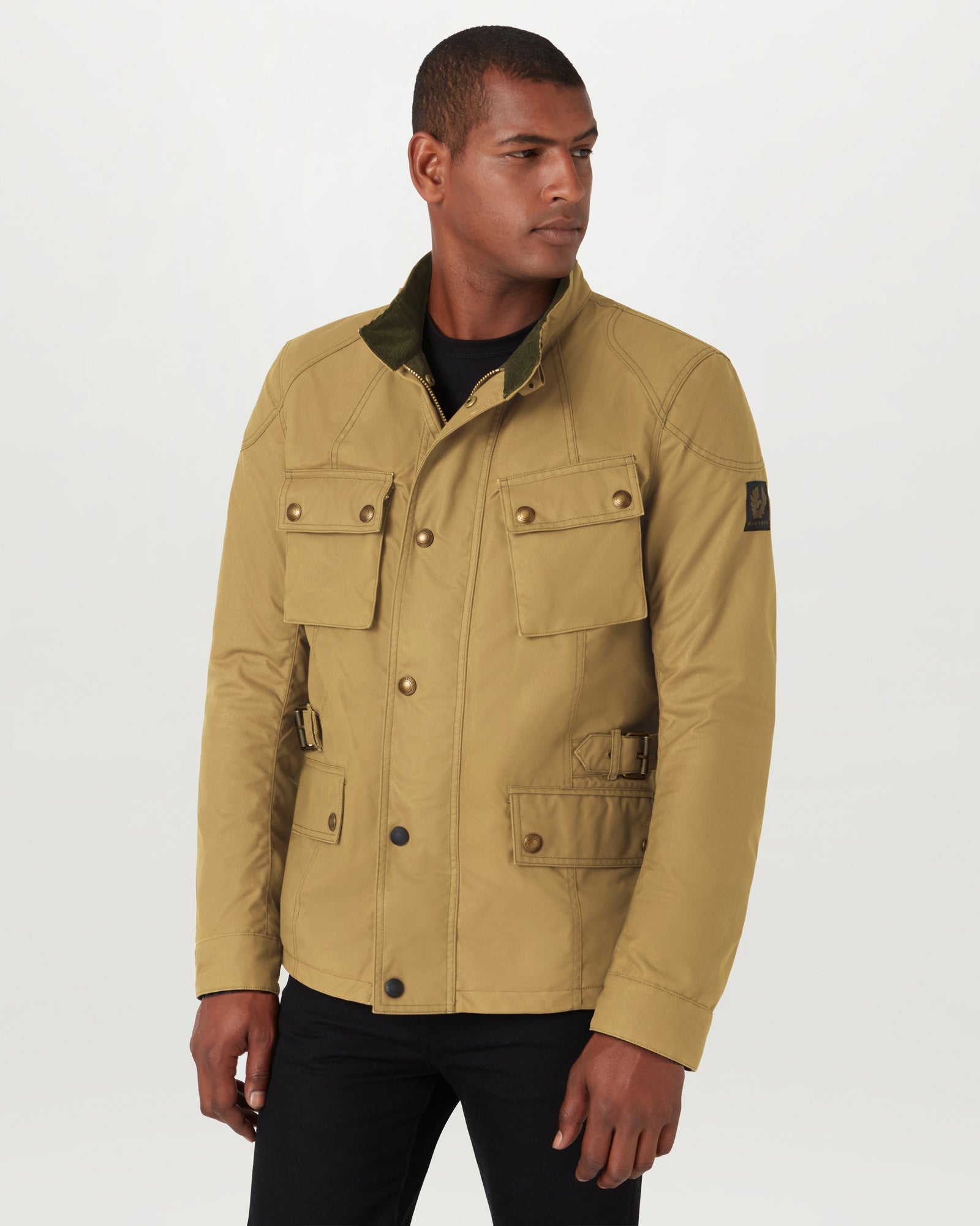 VESTE MOTARD CROSBY - Beige sable