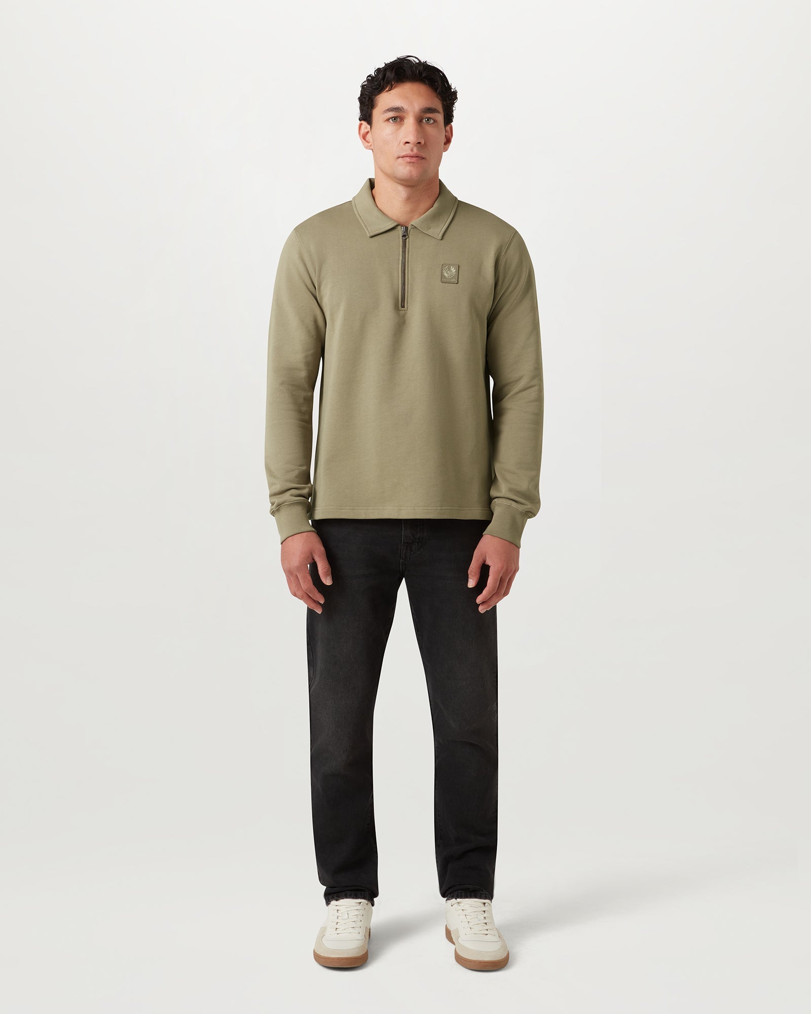 CURATOR COLLARED SWEATSHIRT - Fatigue Green