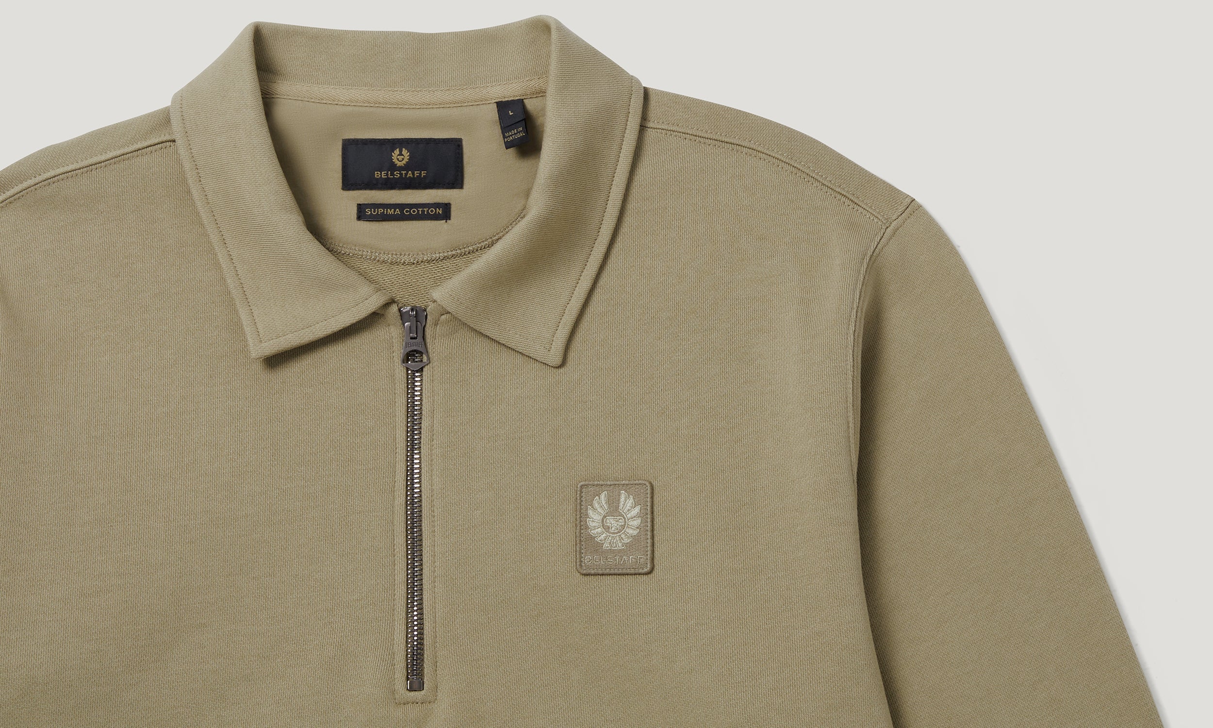 CURATOR COLLARED SWEATSHIRT - Fatigue Green