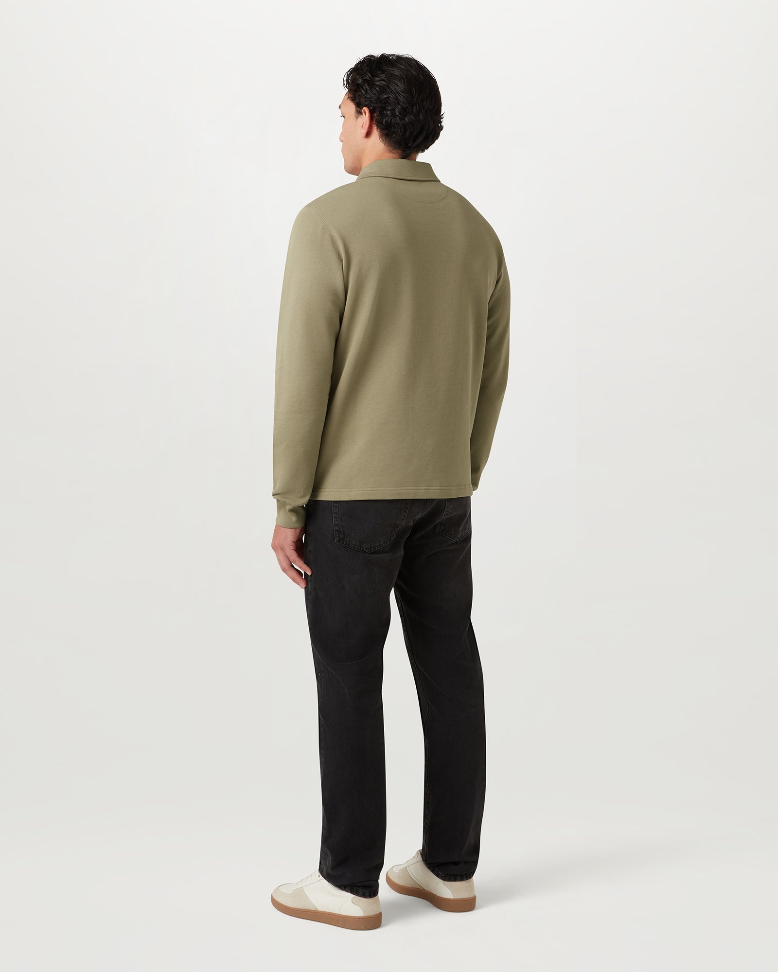 CURATOR COLLARED SWEATSHIRT - Fatigue Green