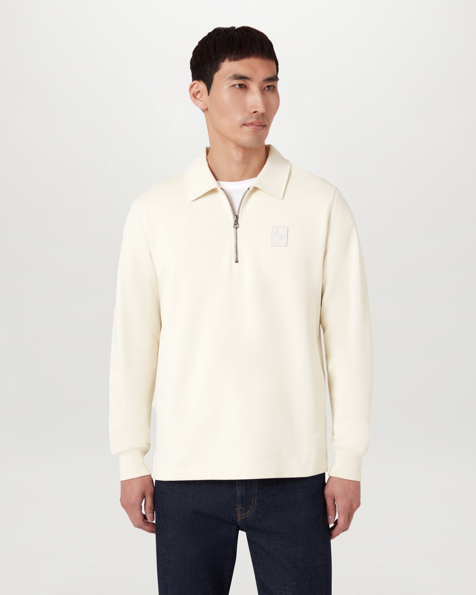 CURATOR COLLARED SWEATSHIRT - Silver Birch
