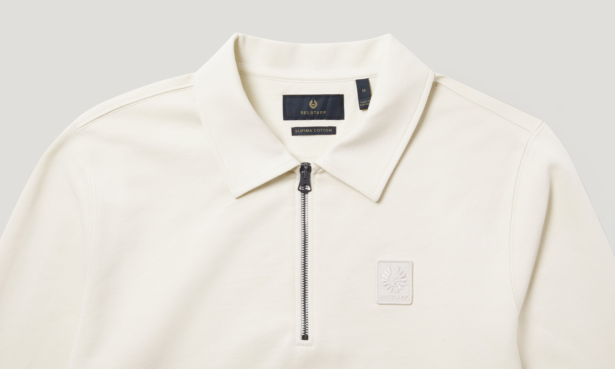 CURATOR COLLARED SWEATSHIRT - Silver Birch