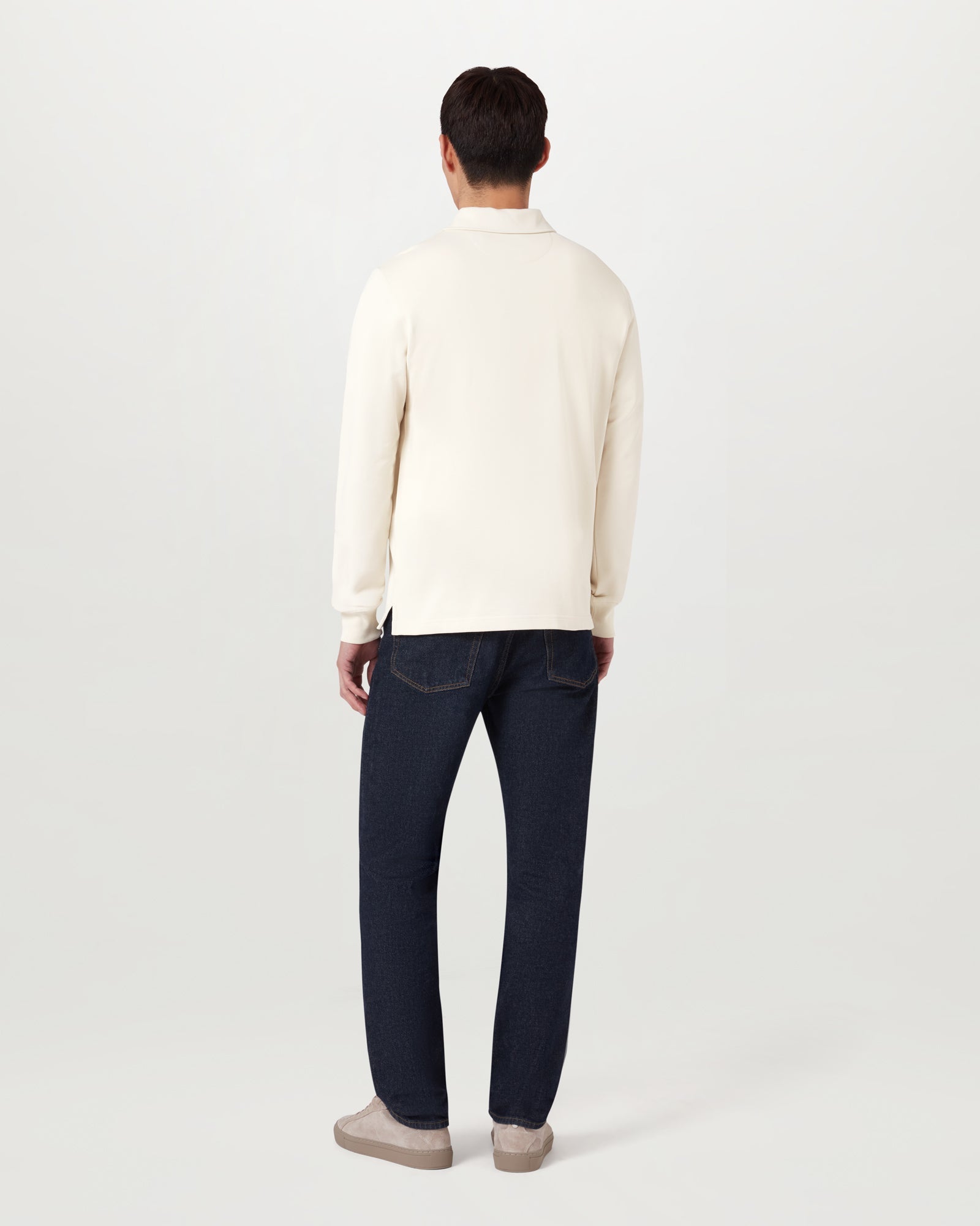 CURATOR COLLARED SWEATSHIRT - Silver Birch