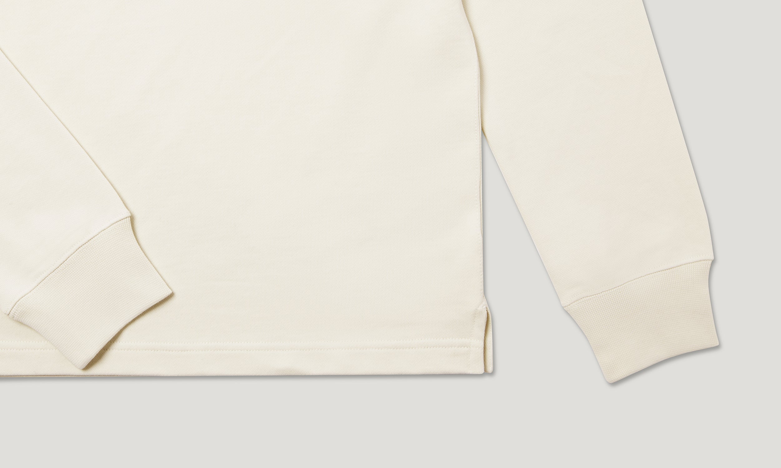 CURATOR COLLARED SWEATSHIRT - Silver Birch
