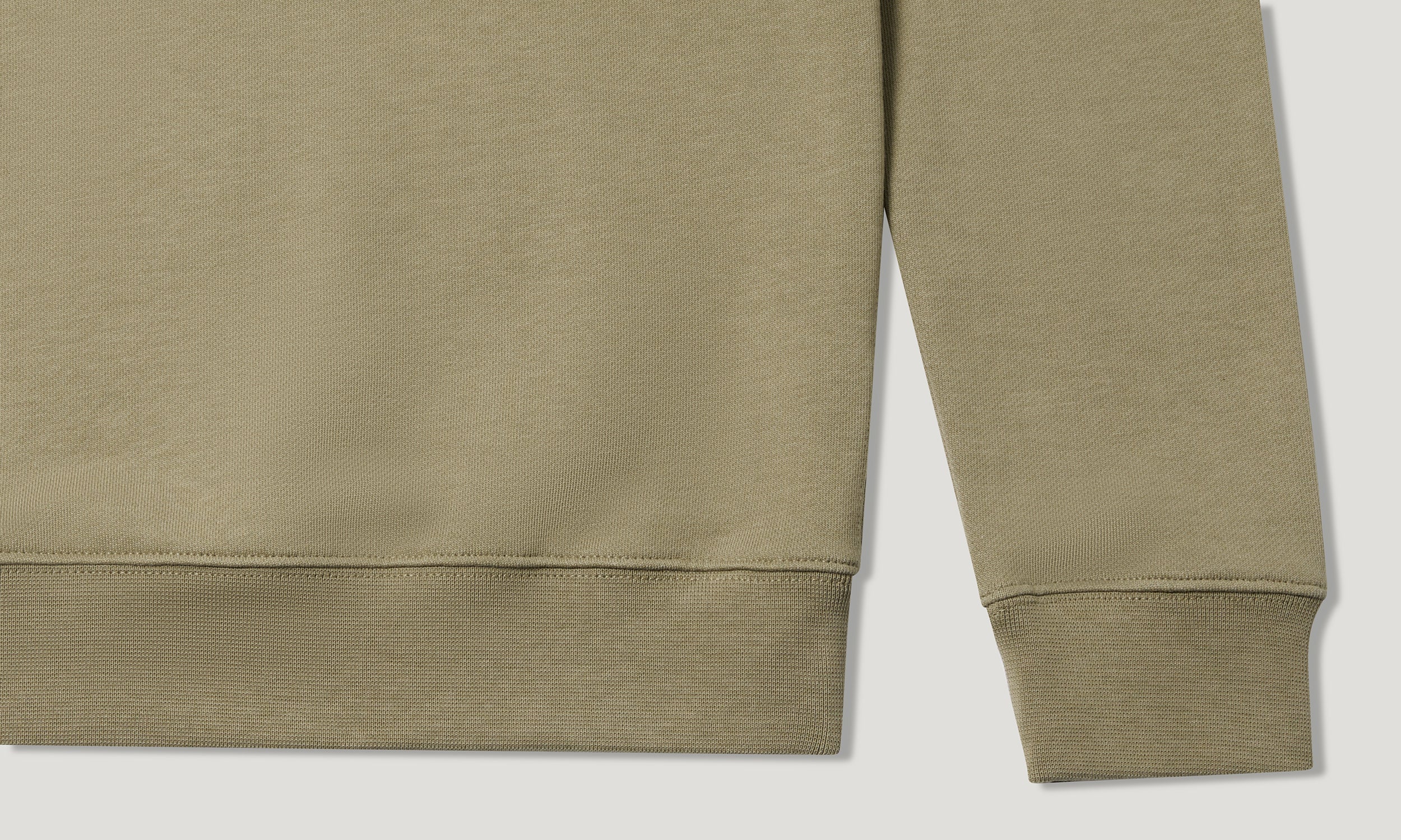 CURATOR RUNDHALS-SWEATSHIRT - Tarngrün