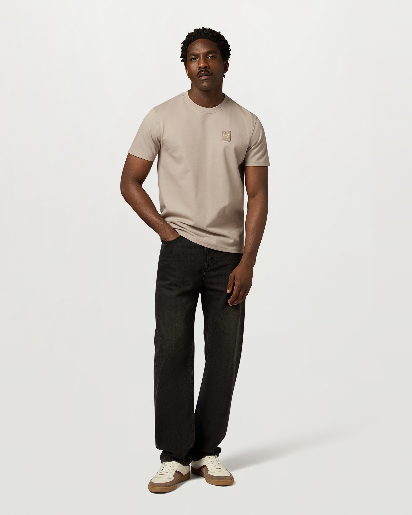 トップス BELVET Patchwork No.Tee CURATOR PIQUE T-SHIRT – Belstaff.com