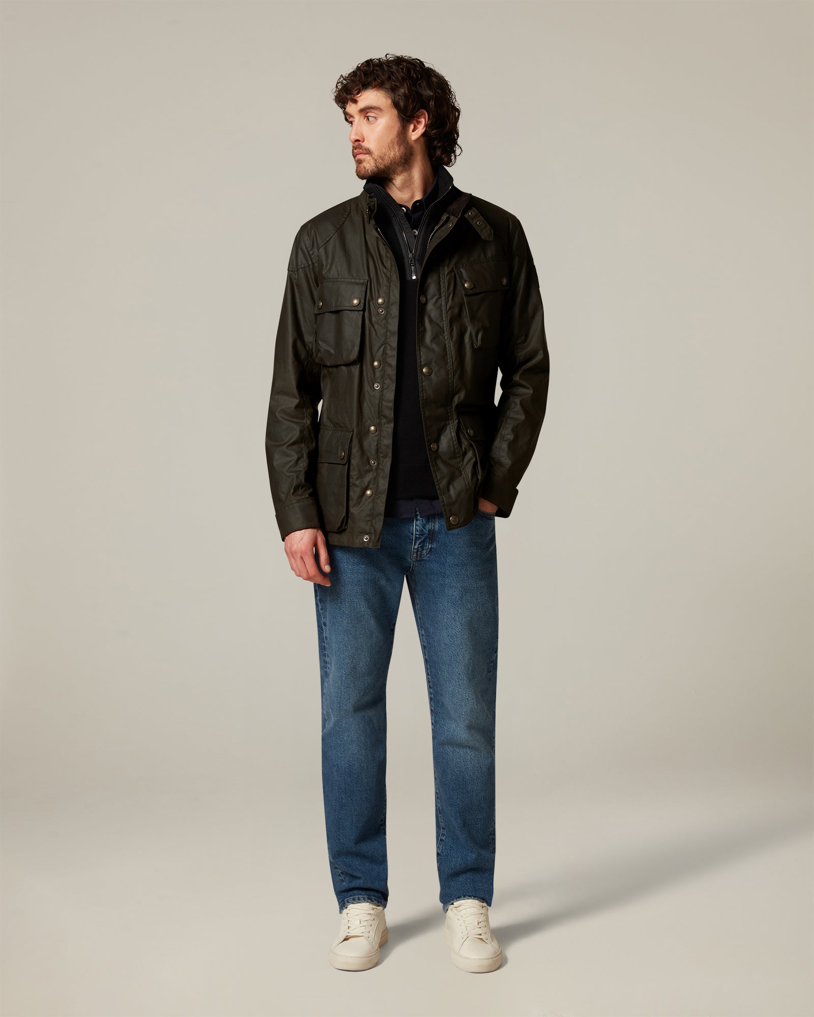 CHAQUETA FIELDMASTER ICÓNICA - Verde aceituna desgastado