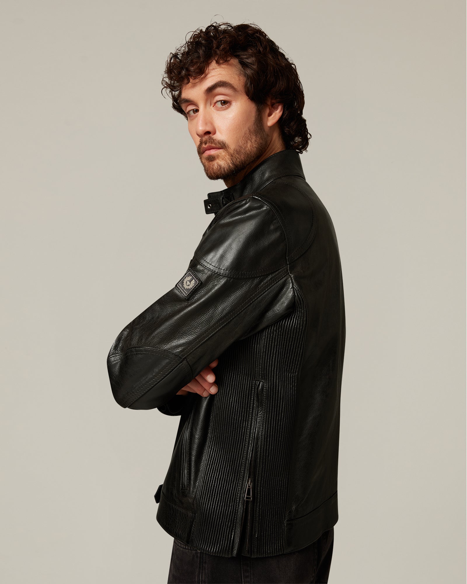 GANGSTER ICON JACKET - Black