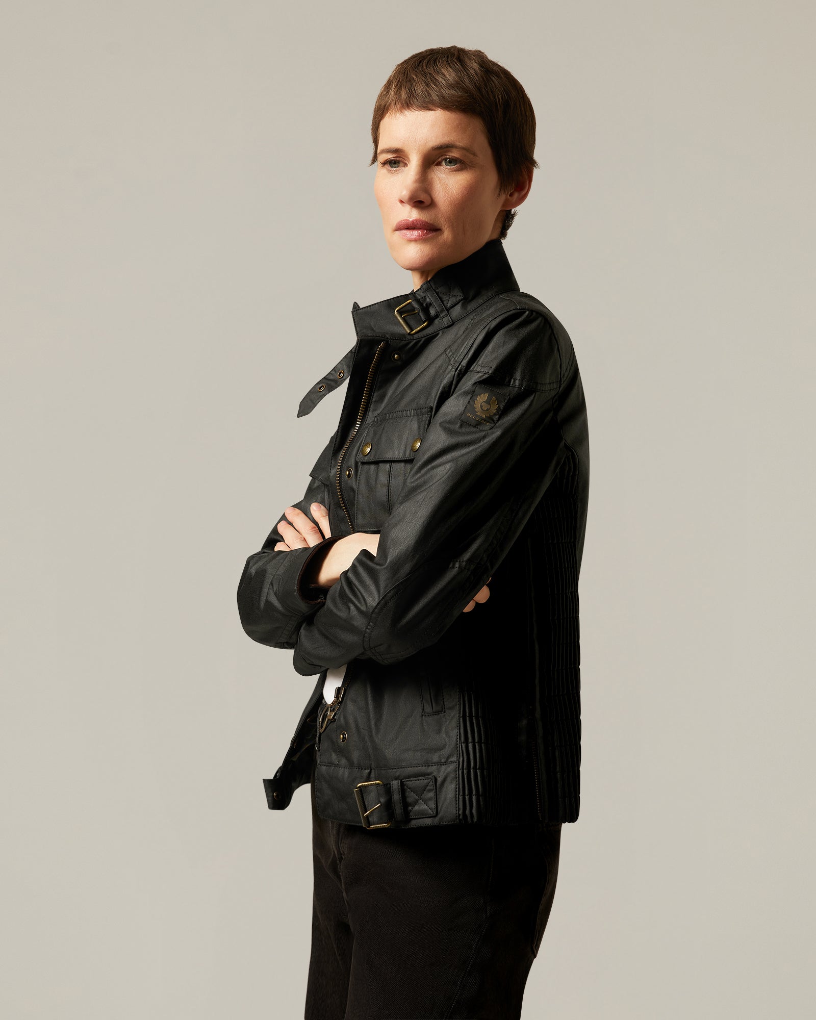 GANGSTER ICON JACKET - Black
