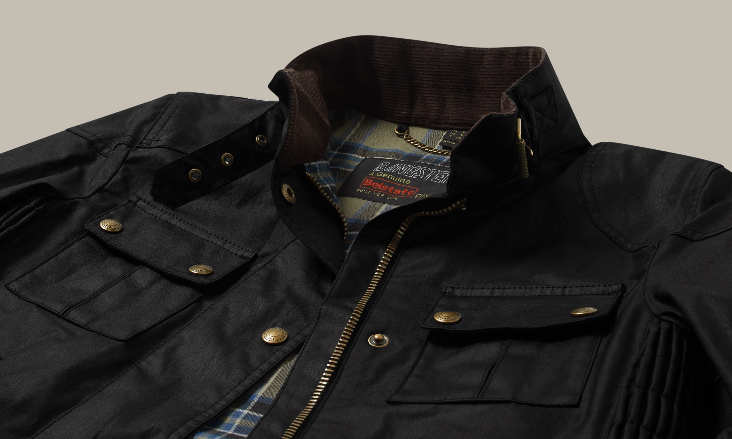 GANGSTER ICON JACKET - Black