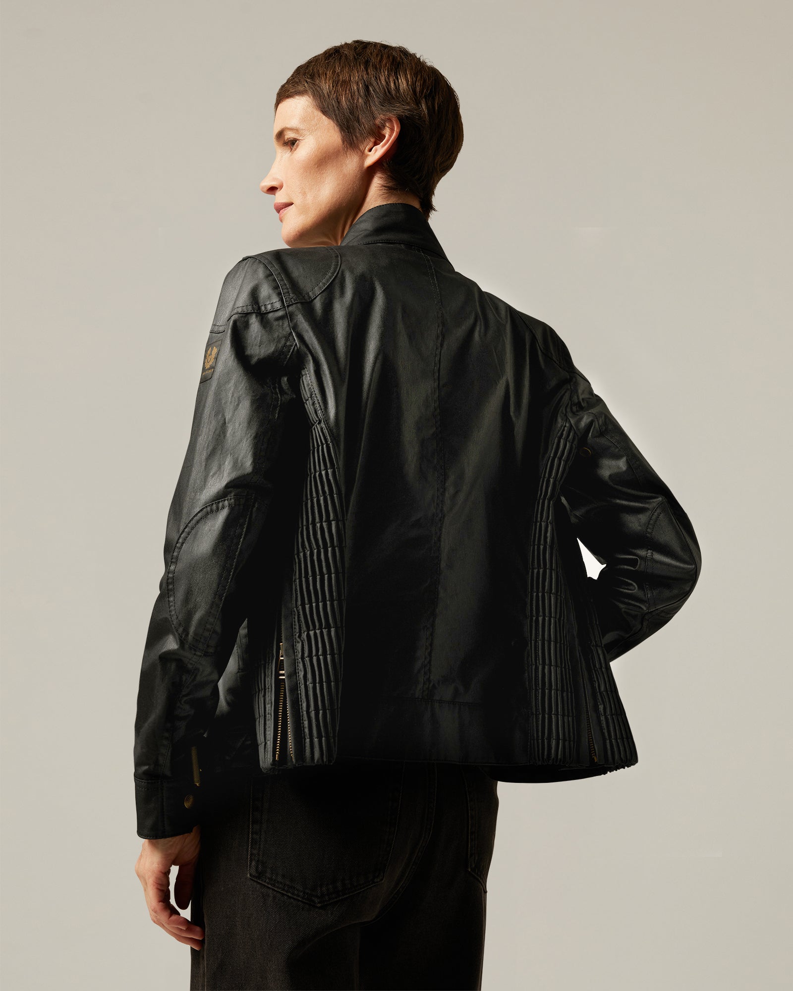 GANGSTER ICON JACKET - Black