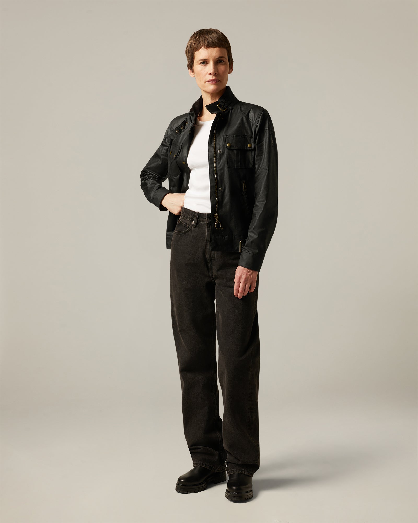 GANGSTER ICON JACKET - Black