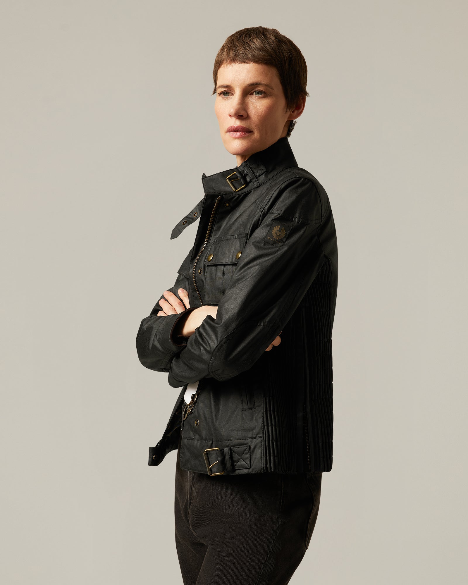 GANGSTER ICON JACKET - Black