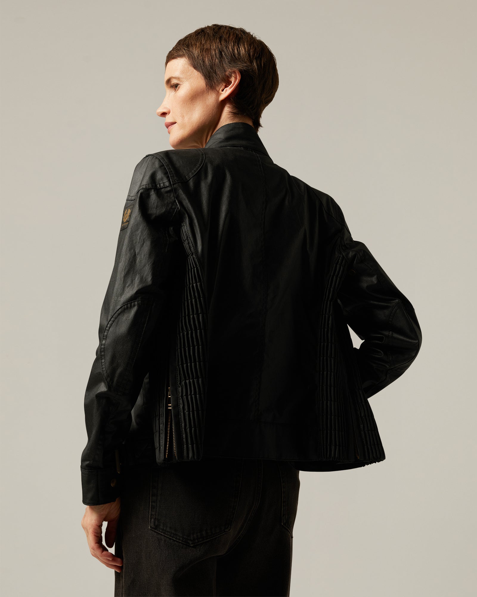 GANGSTER ICON JACKET - Black