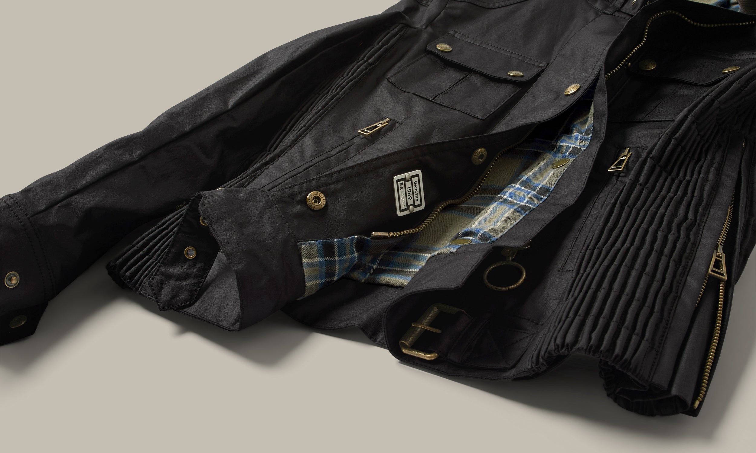 GANGSTER ICON JACKET - Black