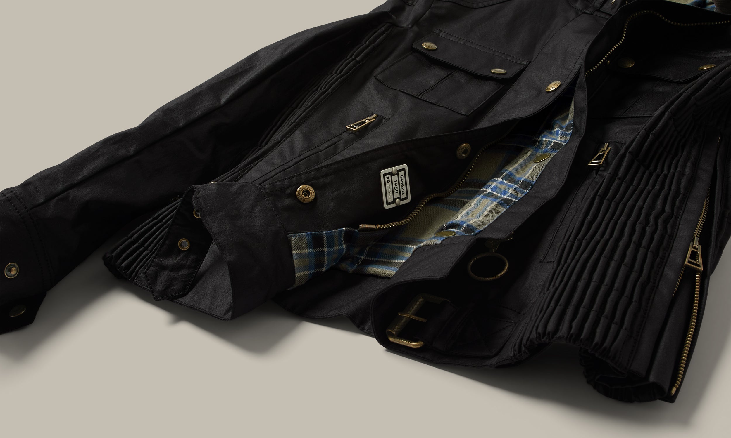 GANGSTER ICON JACKET - Black