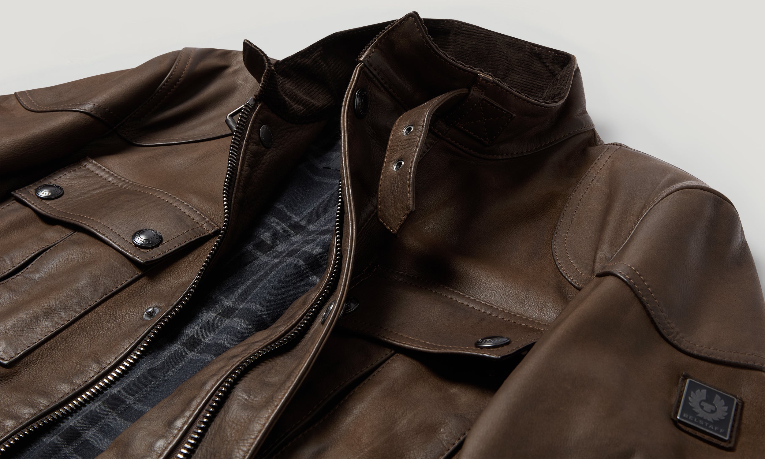 GANGSTER JACKET - Dark Dusty Taupe