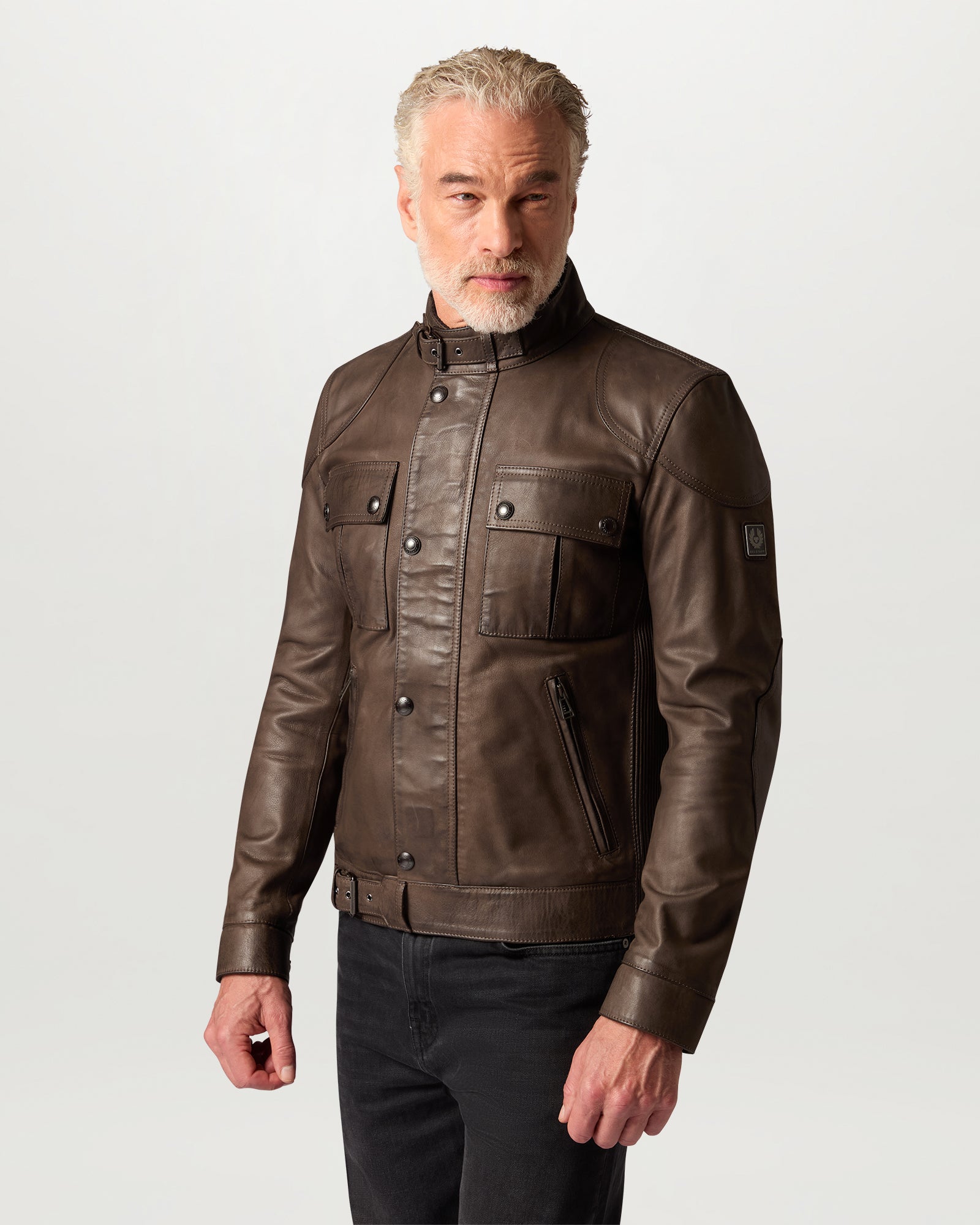 GANGSTER JACKET - Dark Dusty Taupe